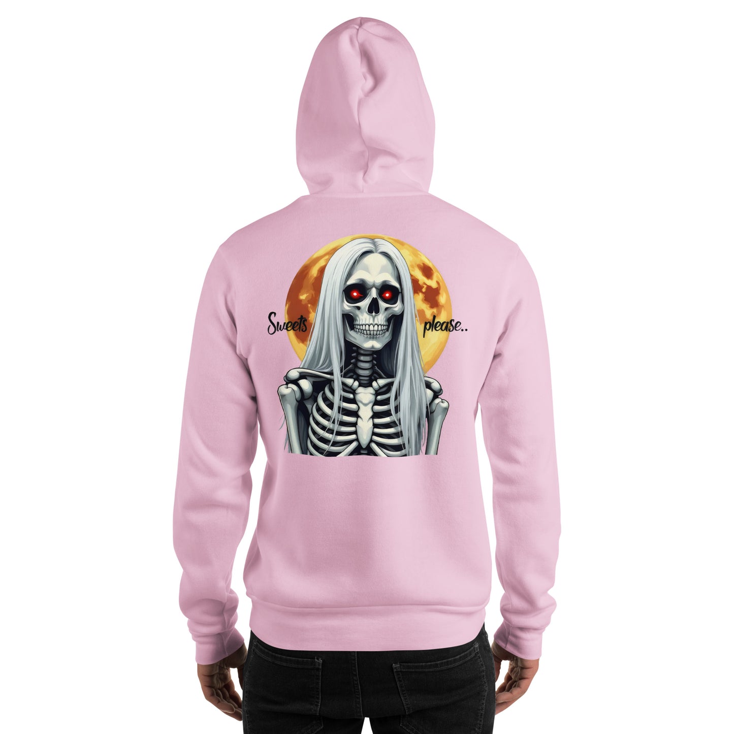 Unisex Sweets please Halloween Old Lady Hoodie