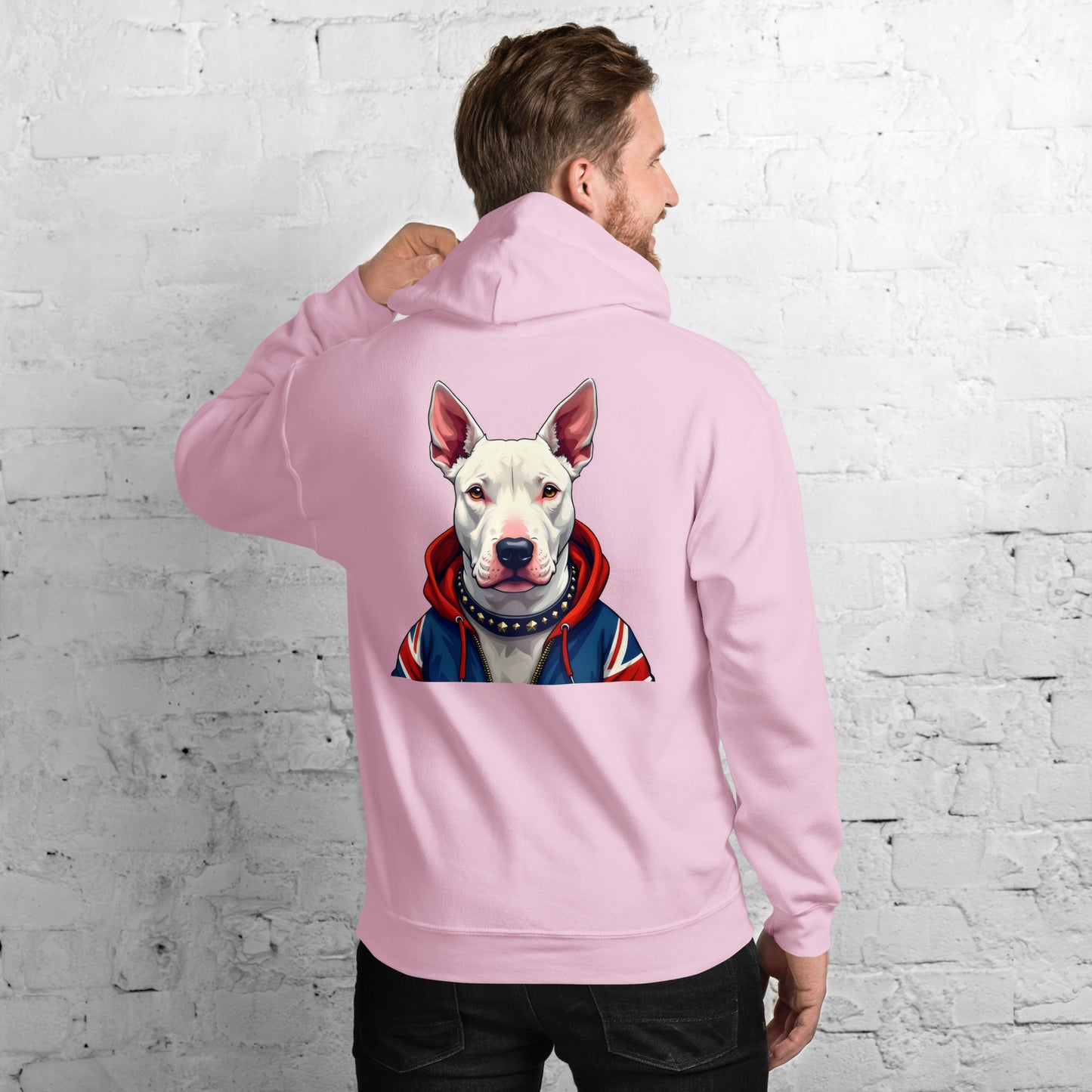 Unisex English white bull terrier Hoodie