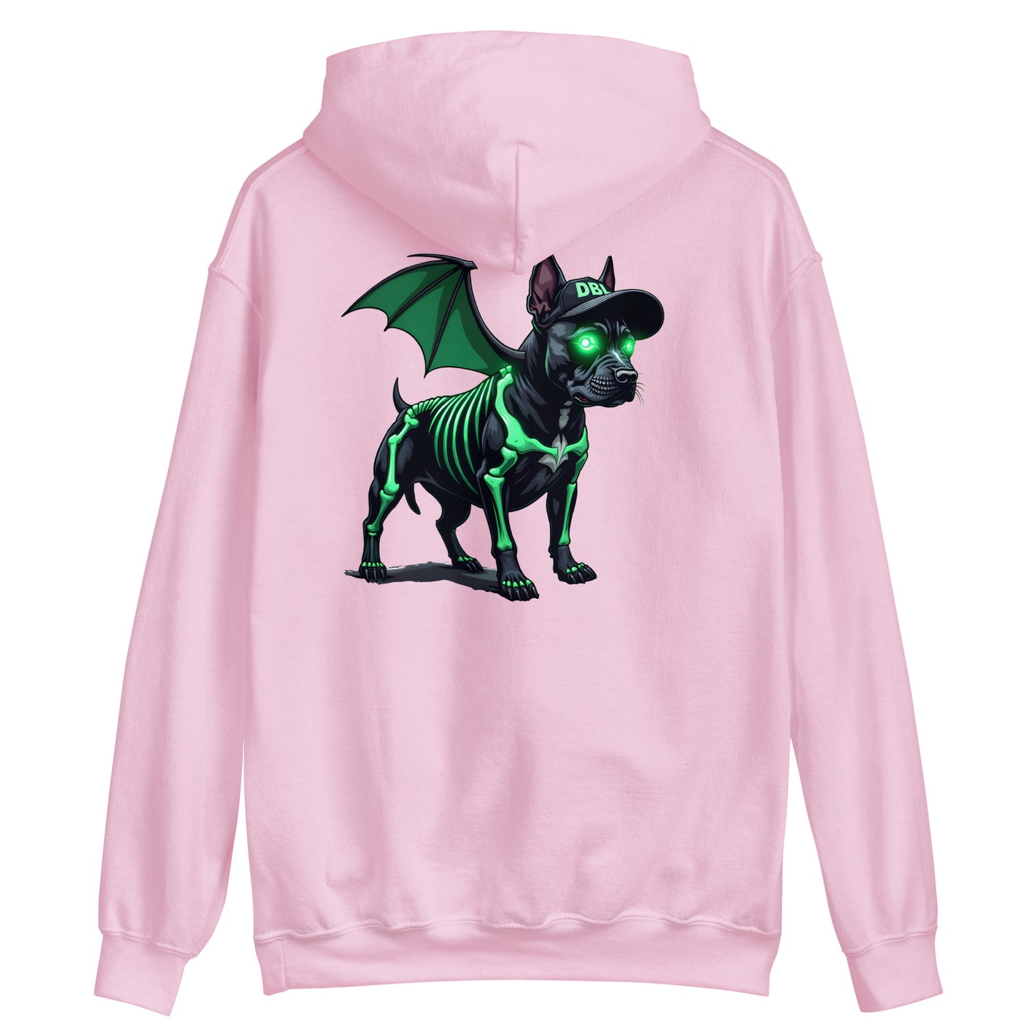 Unisex Zombie Green Bat dog Hoodie