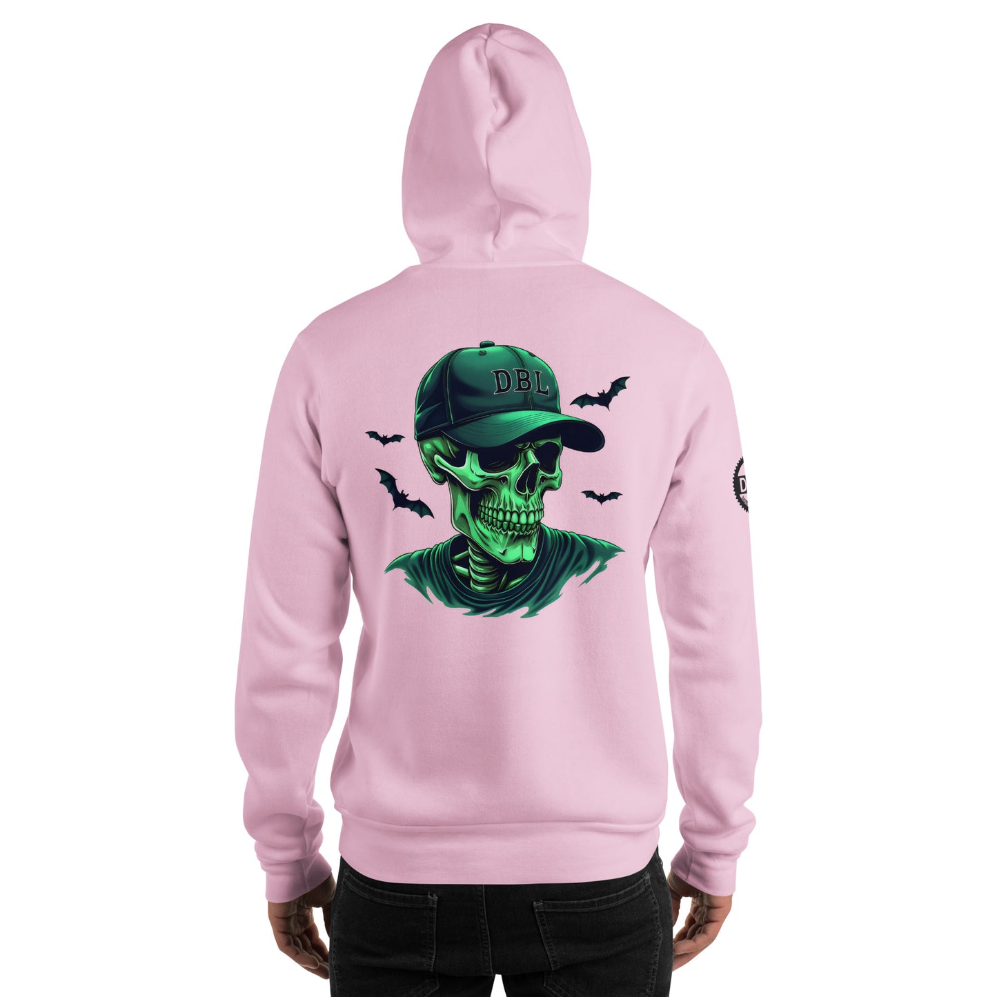 Unisex High definition luminous skull classic Hoodie