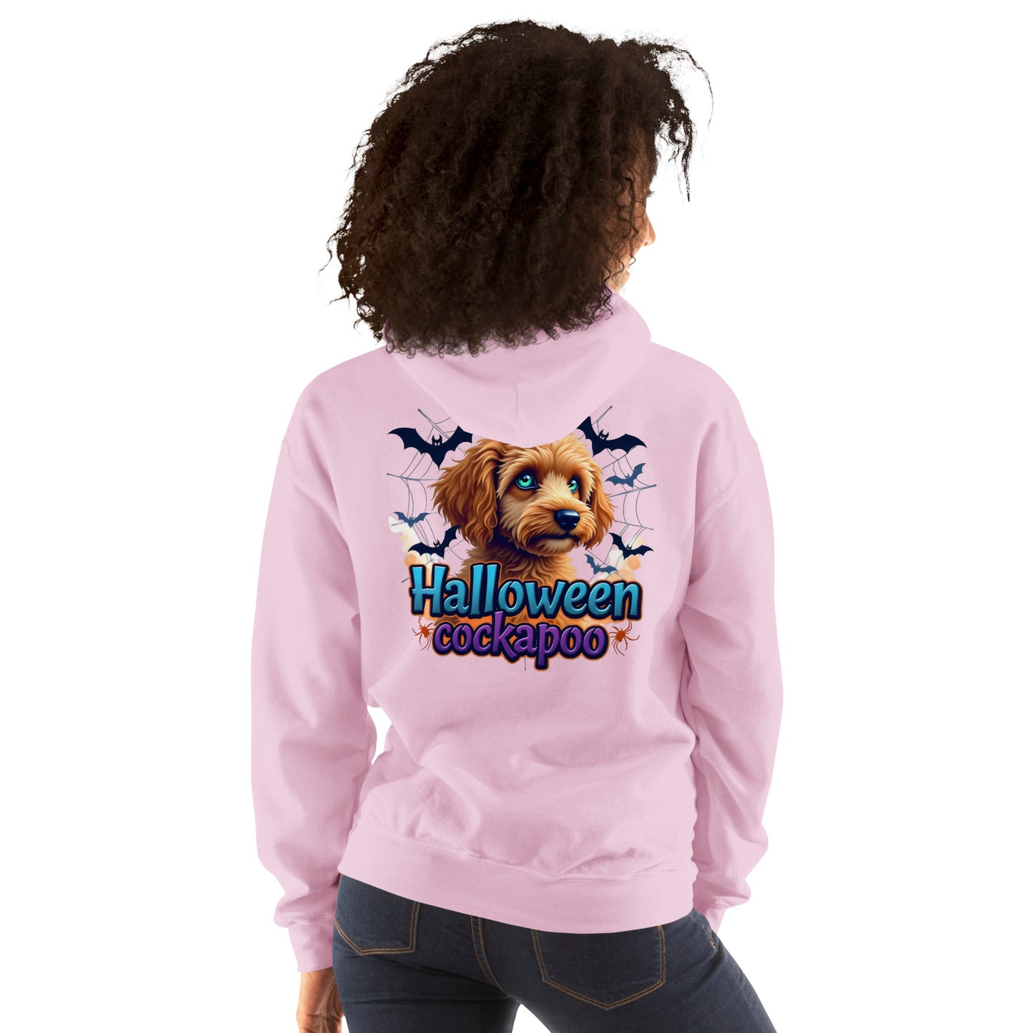 Unisex Halloween cockapoo blue eyed series 2 Hoodie
