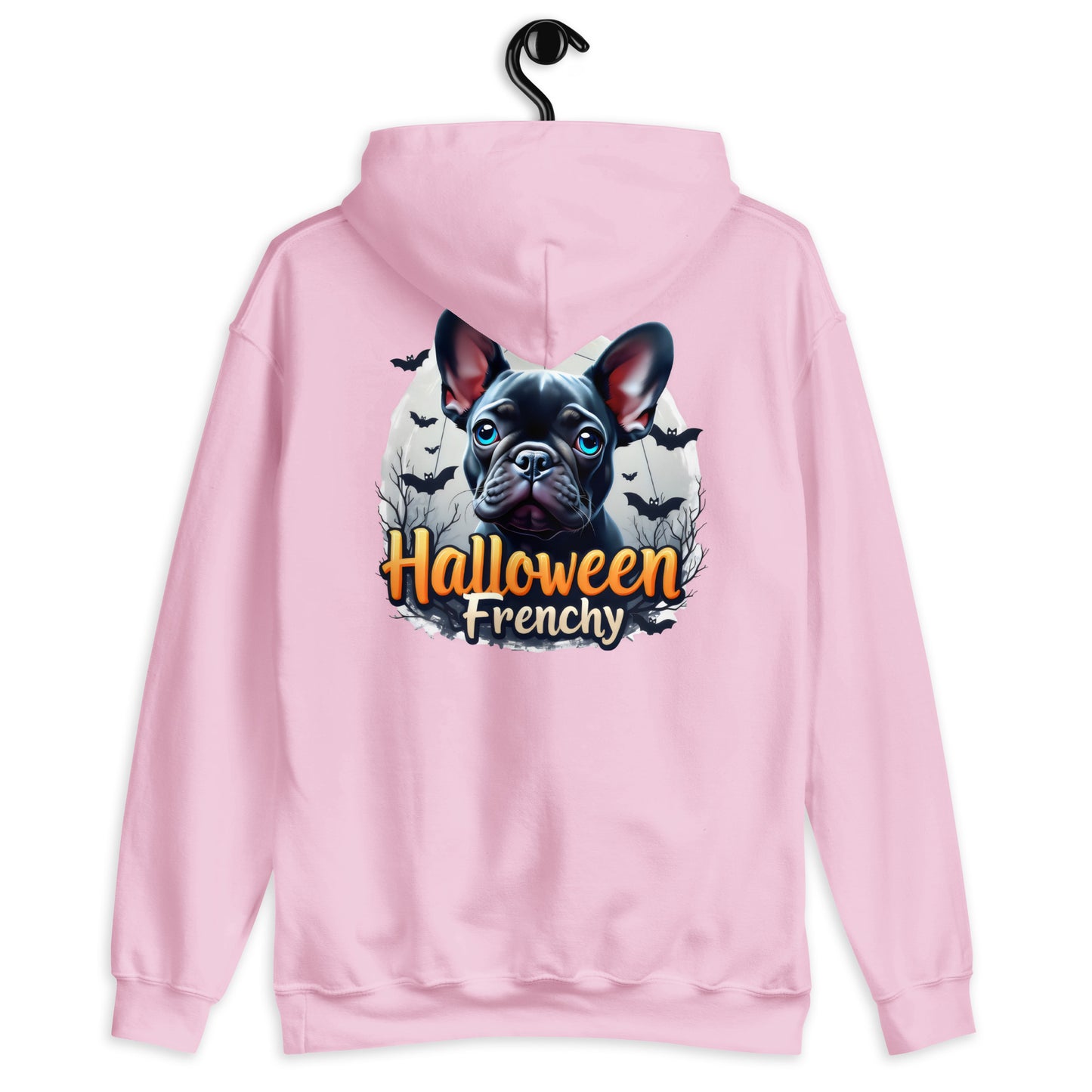Unisex Halloween French bulldog twin print heavy Hoodie