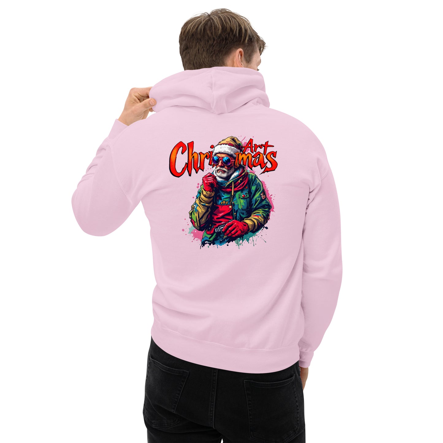 Unisex Christmas art cool looking street artist Hoodie