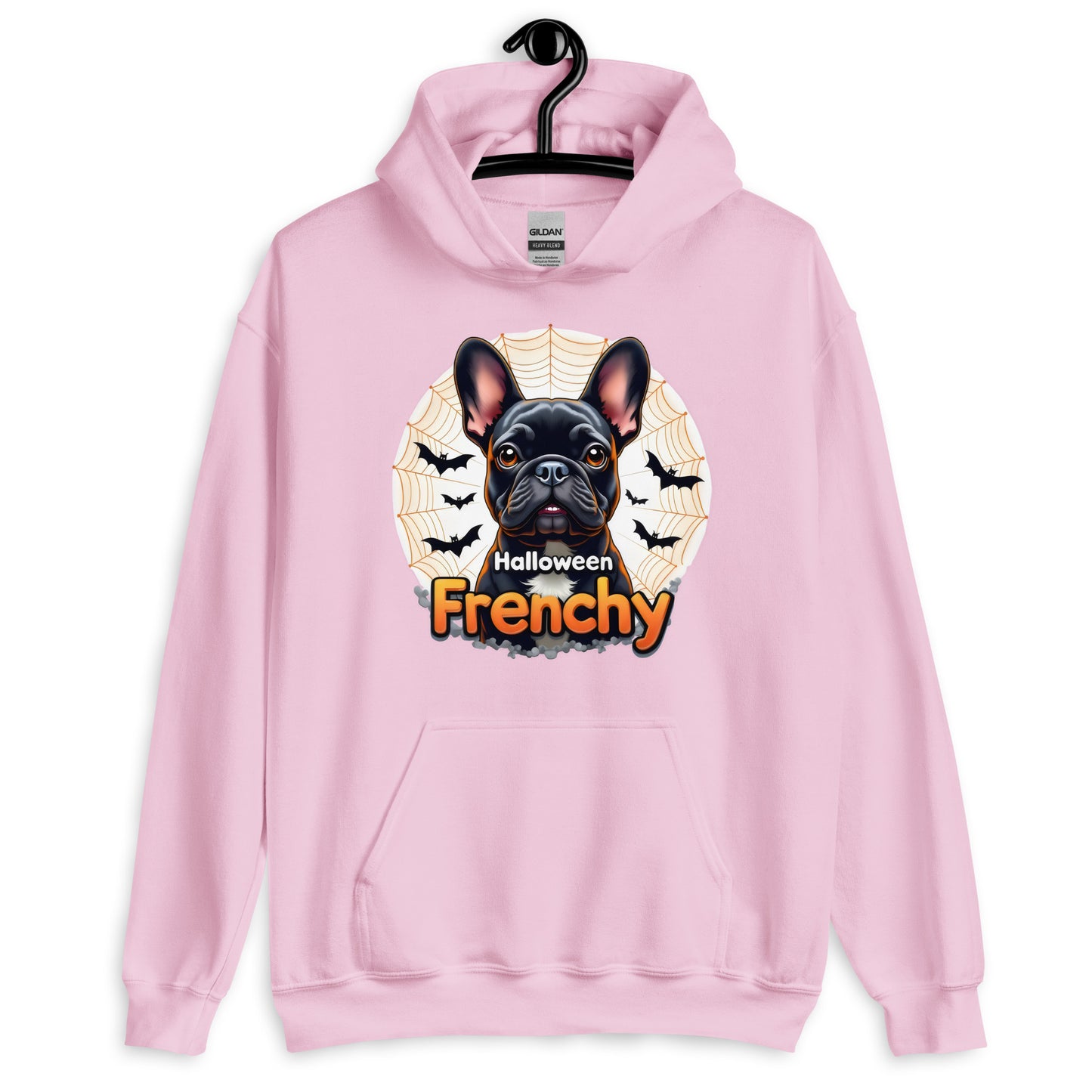 Unisex Halloween French bulldog twin print heavy Hoodie