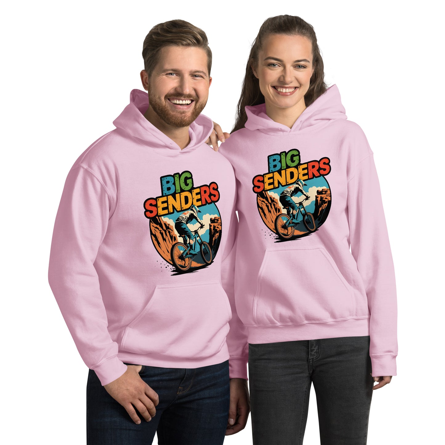 Unisex Box style E-bike riders Canyon Hoodie