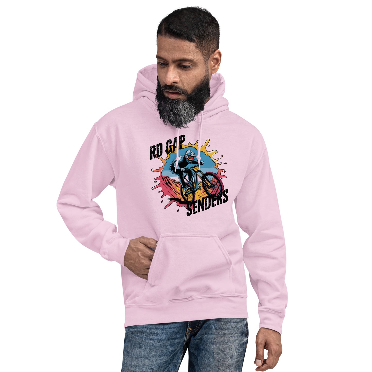 Unisex Twin print Skull rd gap sender Hoodie