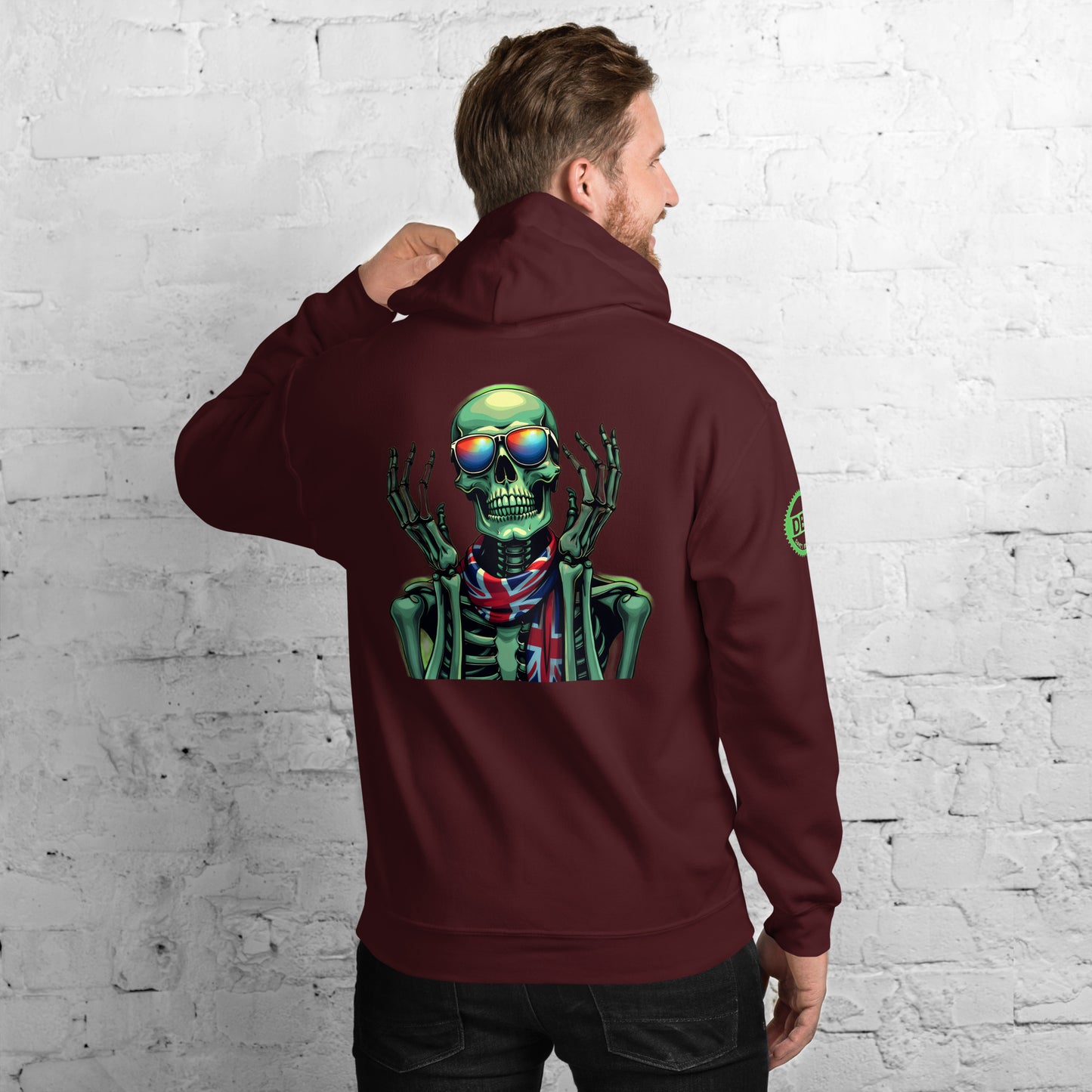 Unisex Luminous skeleton man Hoodie