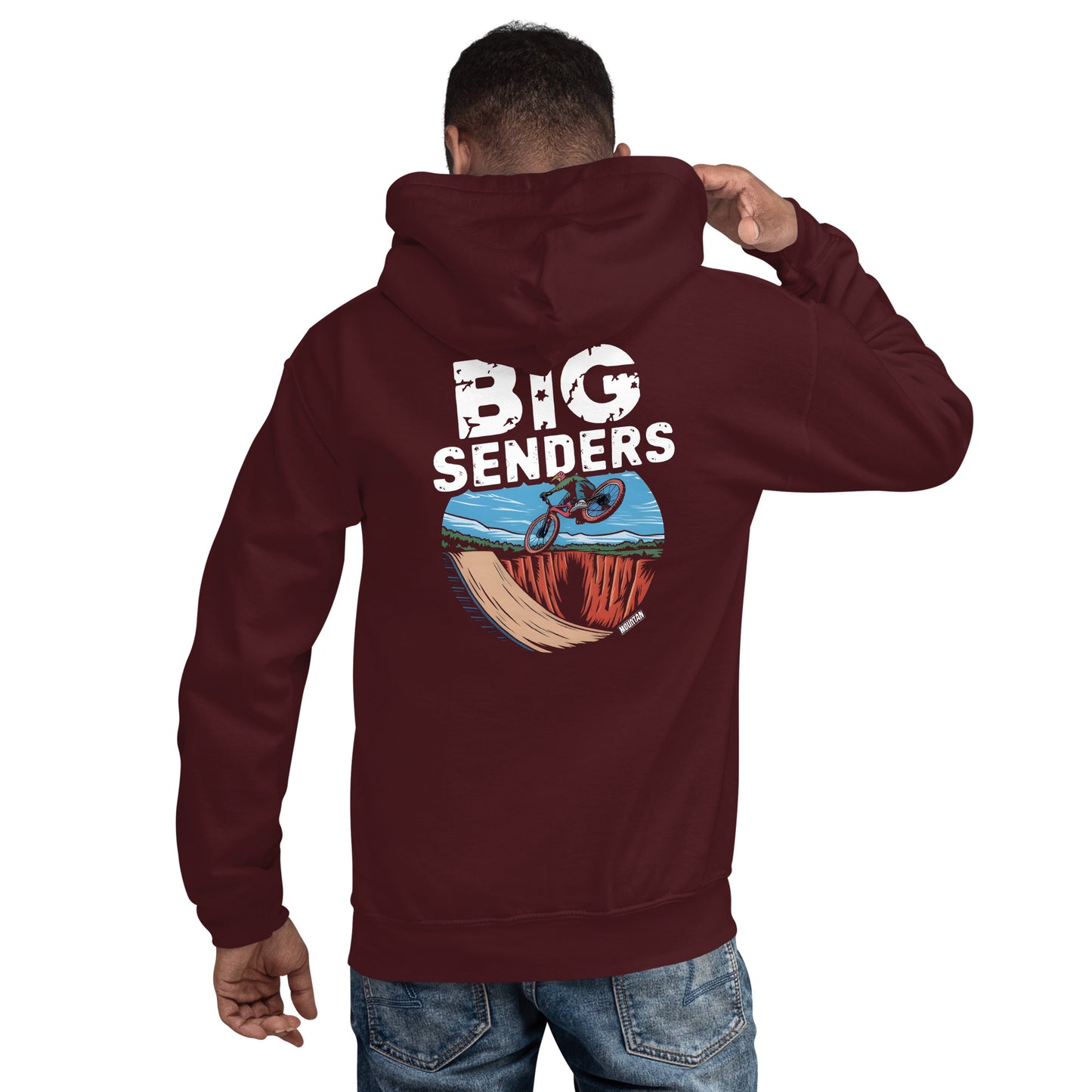 Unisex Big sender illustration bike-park Hoodie