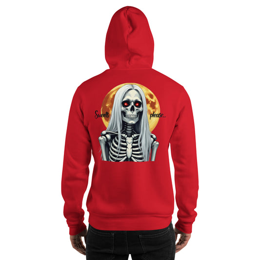 Unisex Sweets please Halloween Old Lady Hoodie