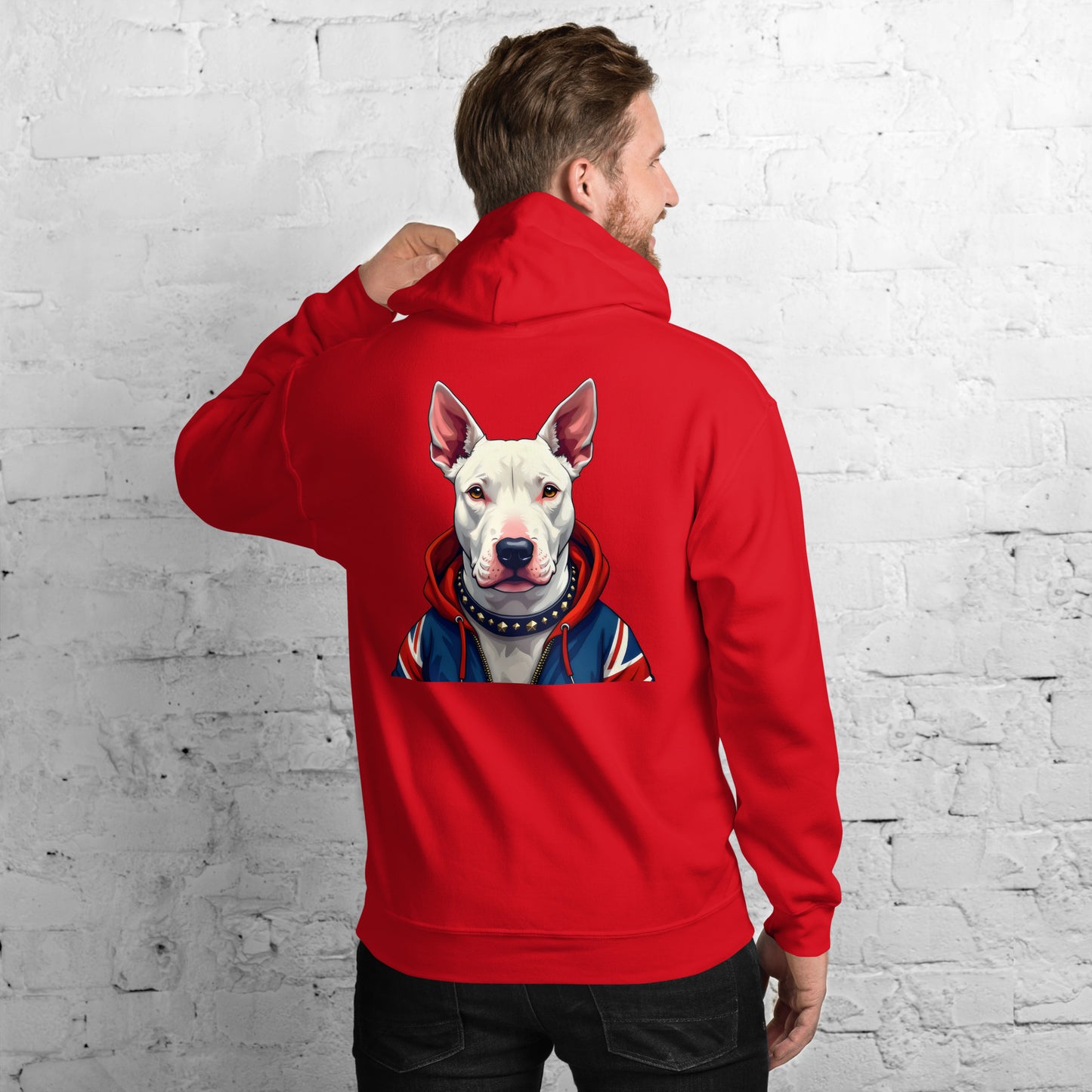 Unisex English white bull terrier Hoodie