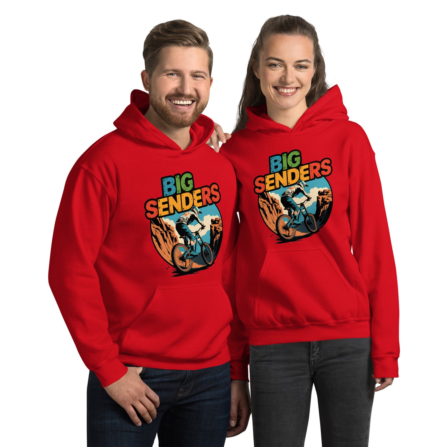 Unisex Box style E-bike riders Canyon Hoodie