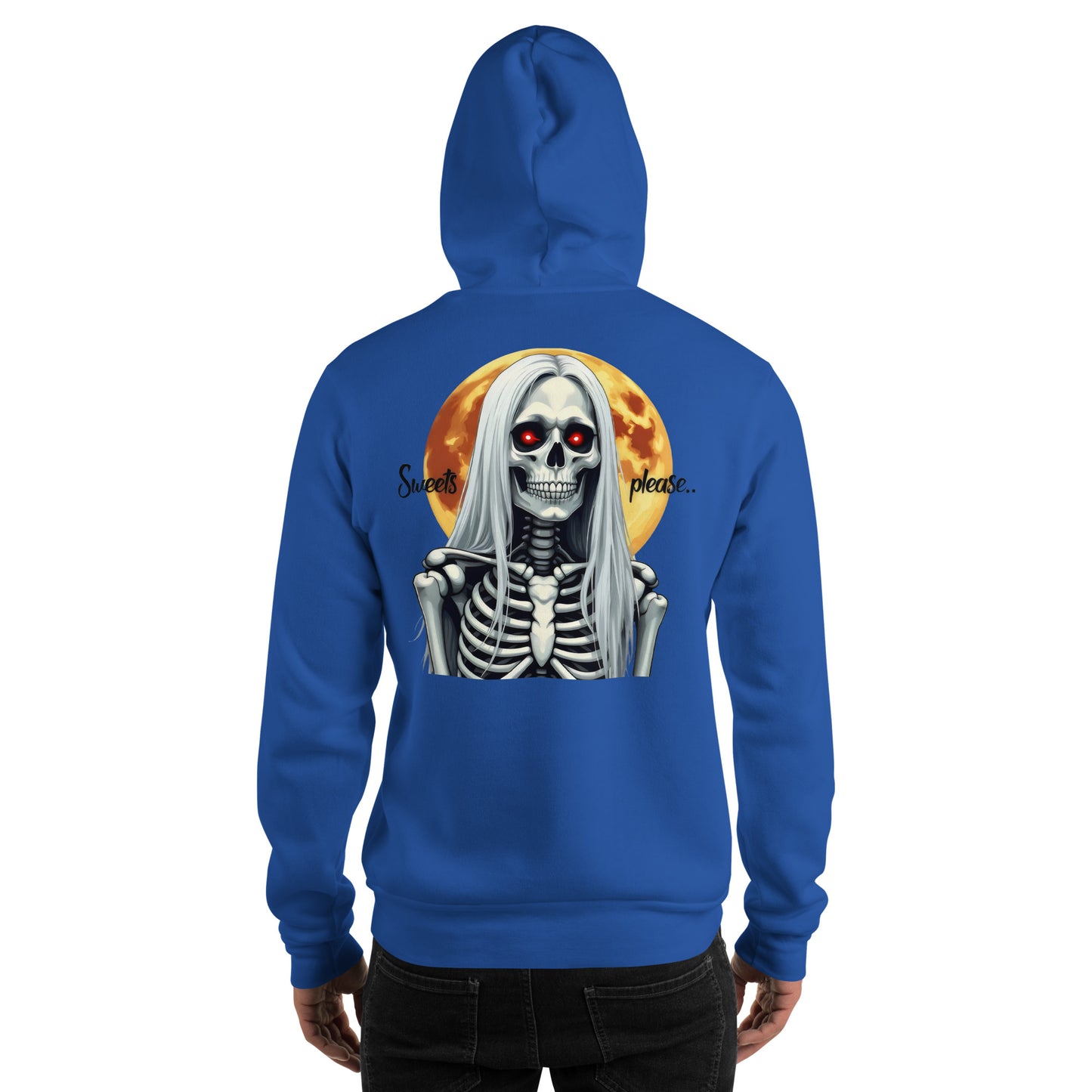 Unisex Sweets please Halloween Old Lady Hoodie