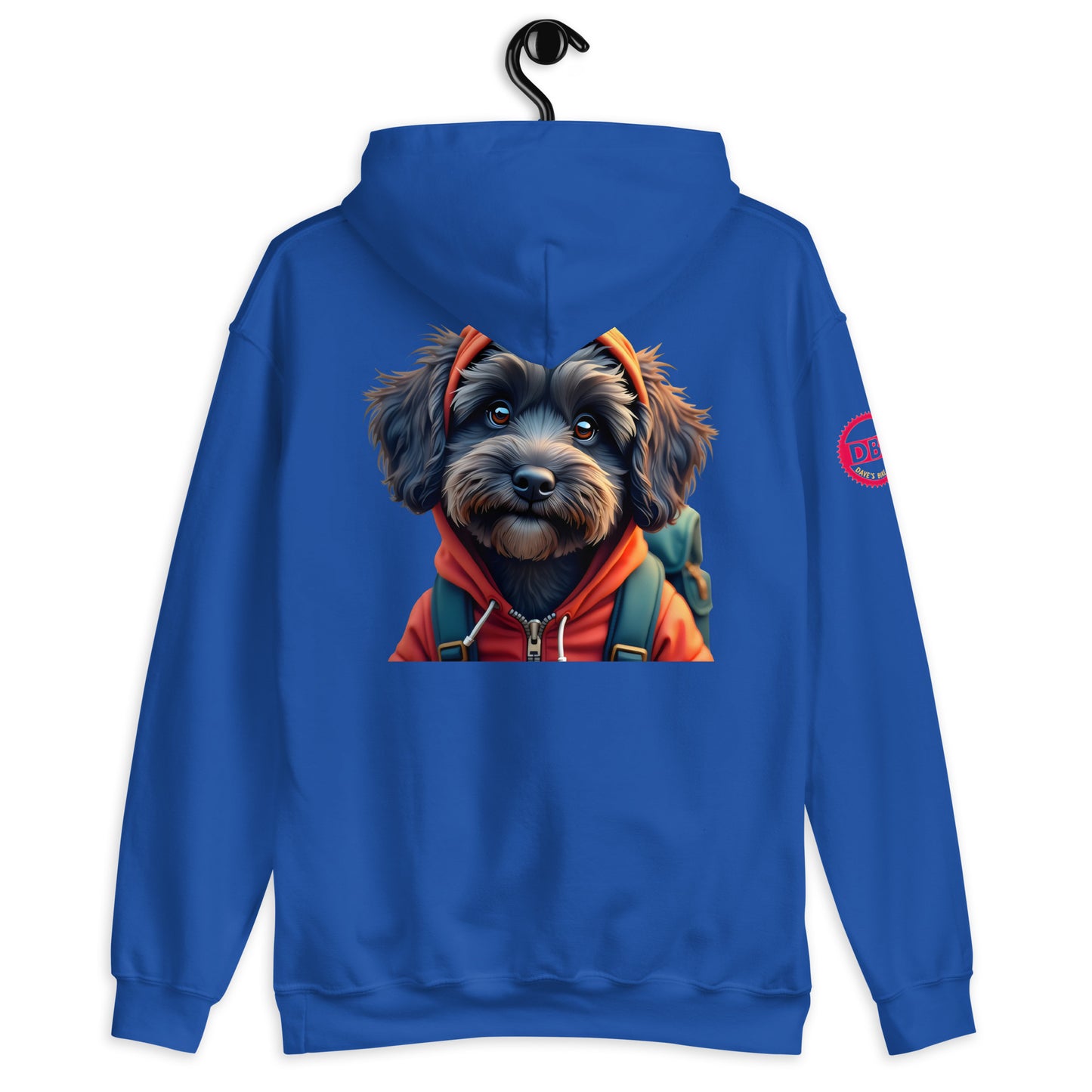 dog ladies Lunar Cockapoo faded t-shirt Hoodie