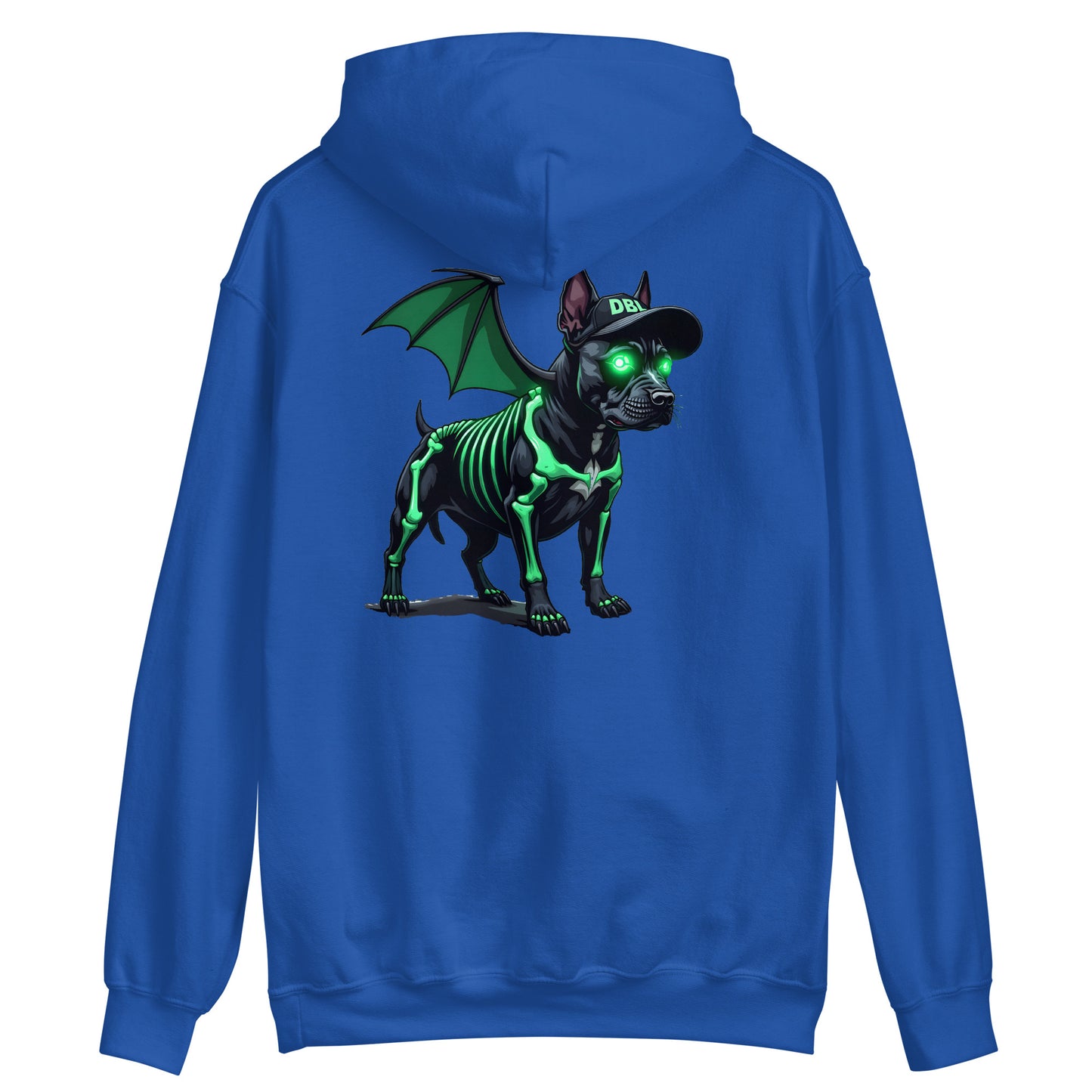 Unisex Zombie Green Bat dog Hoodie