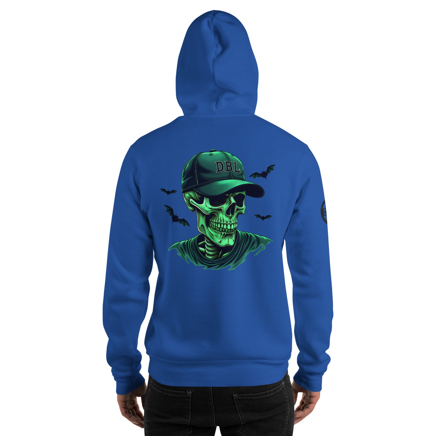 Unisex High definition luminous skull classic Hoodie