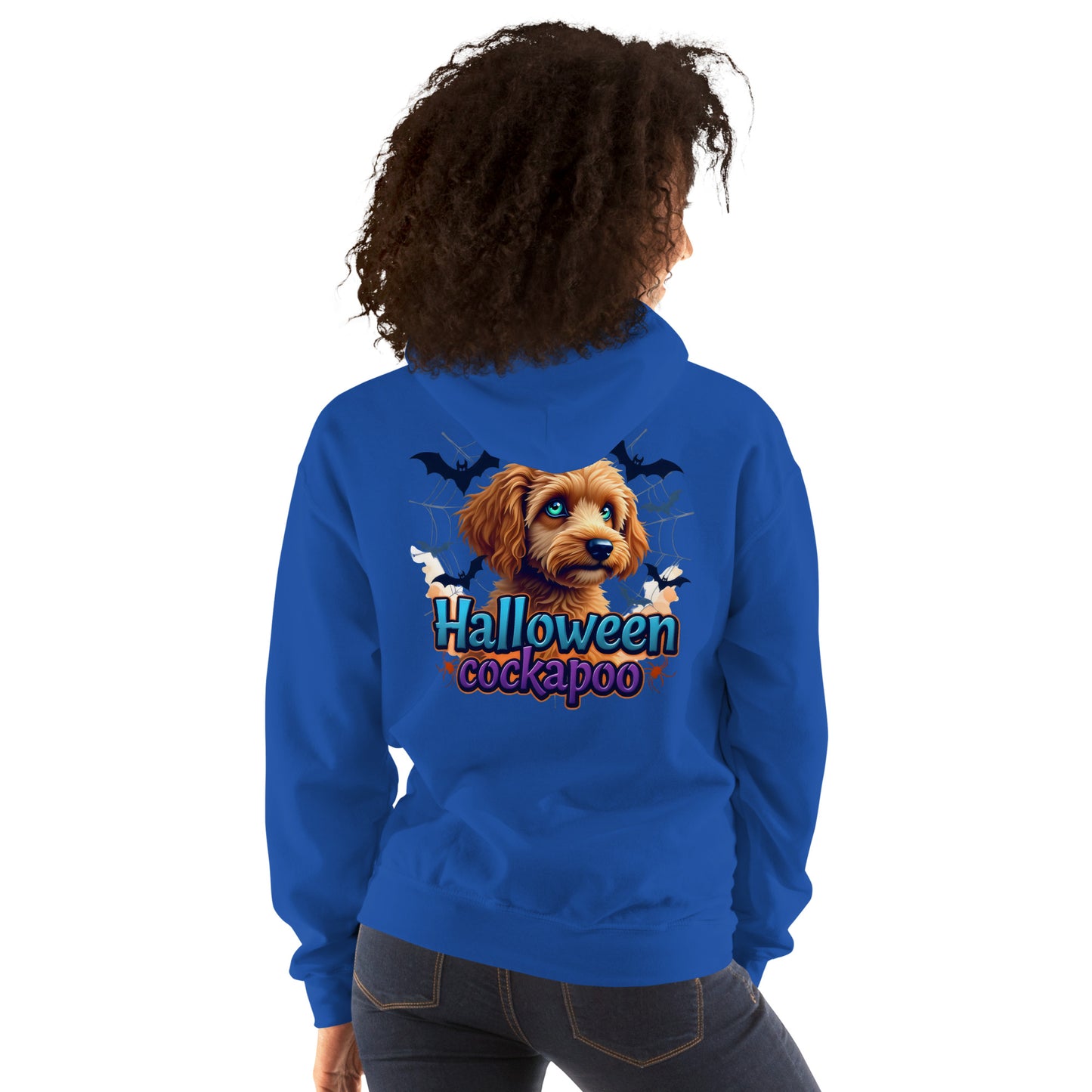 Unisex Halloween cockapoo blue eyed series 2 Hoodie