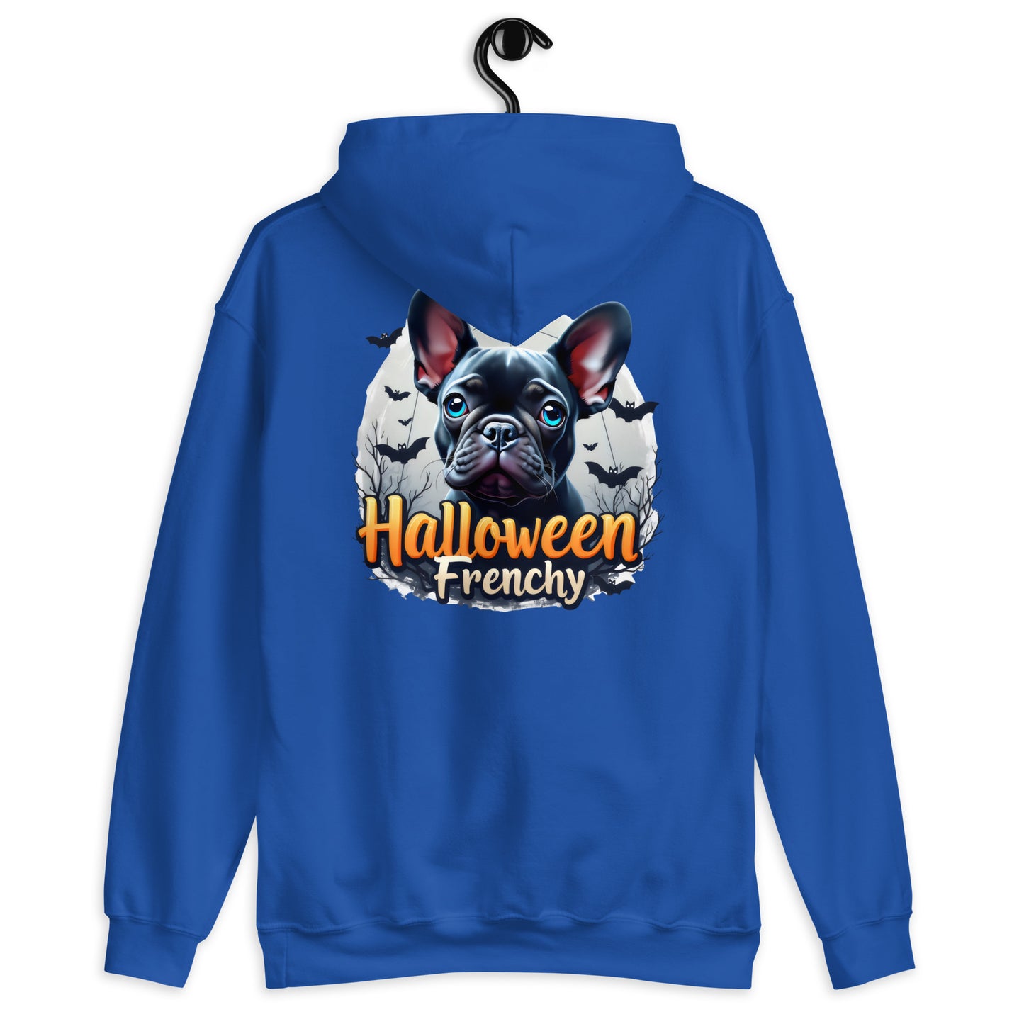 Unisex Halloween French bulldog twin print heavy Hoodie
