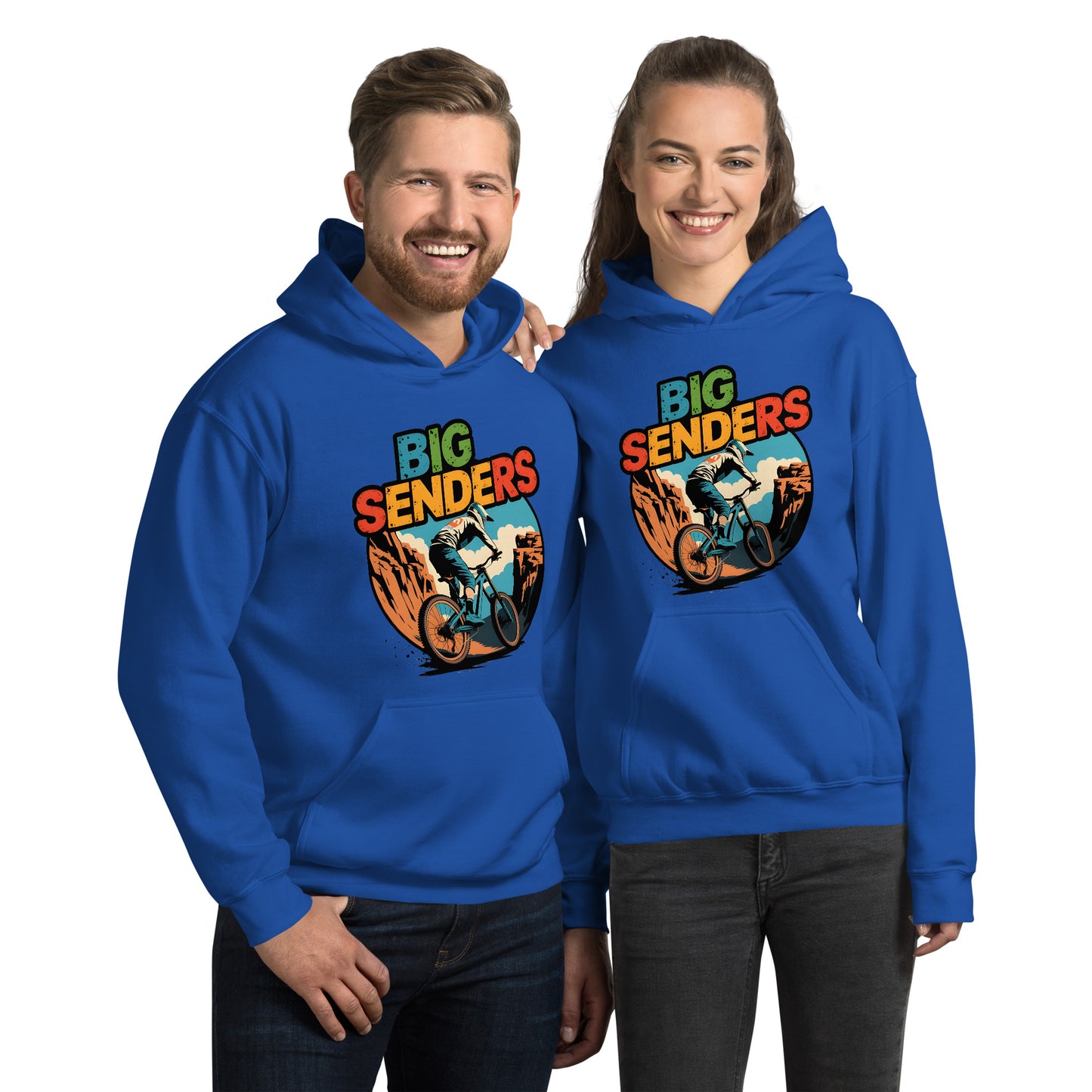Unisex Box style E-bike riders Canyon Hoodie