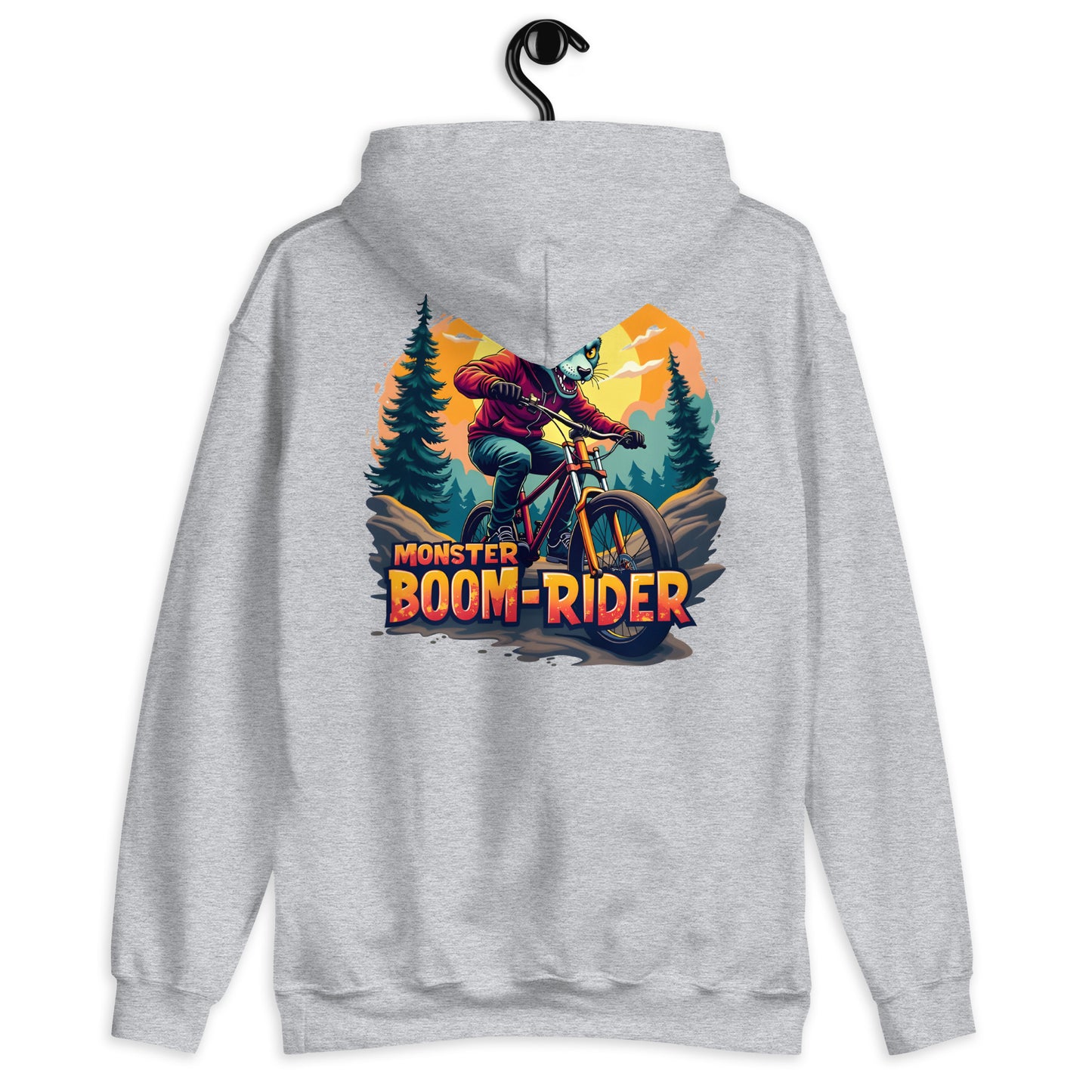 unisex monster boom rider classic hoodie