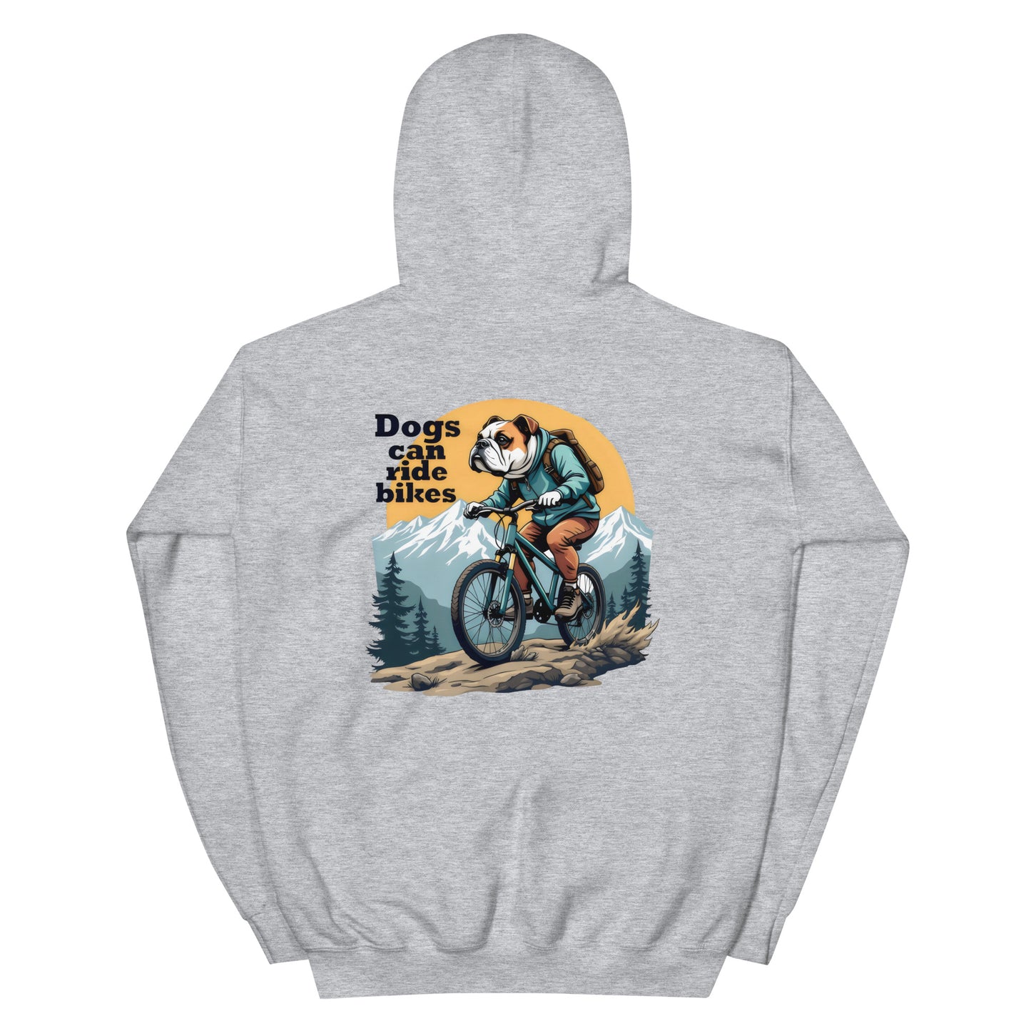 Unisex Dogs can ride bikes classic Hoodie