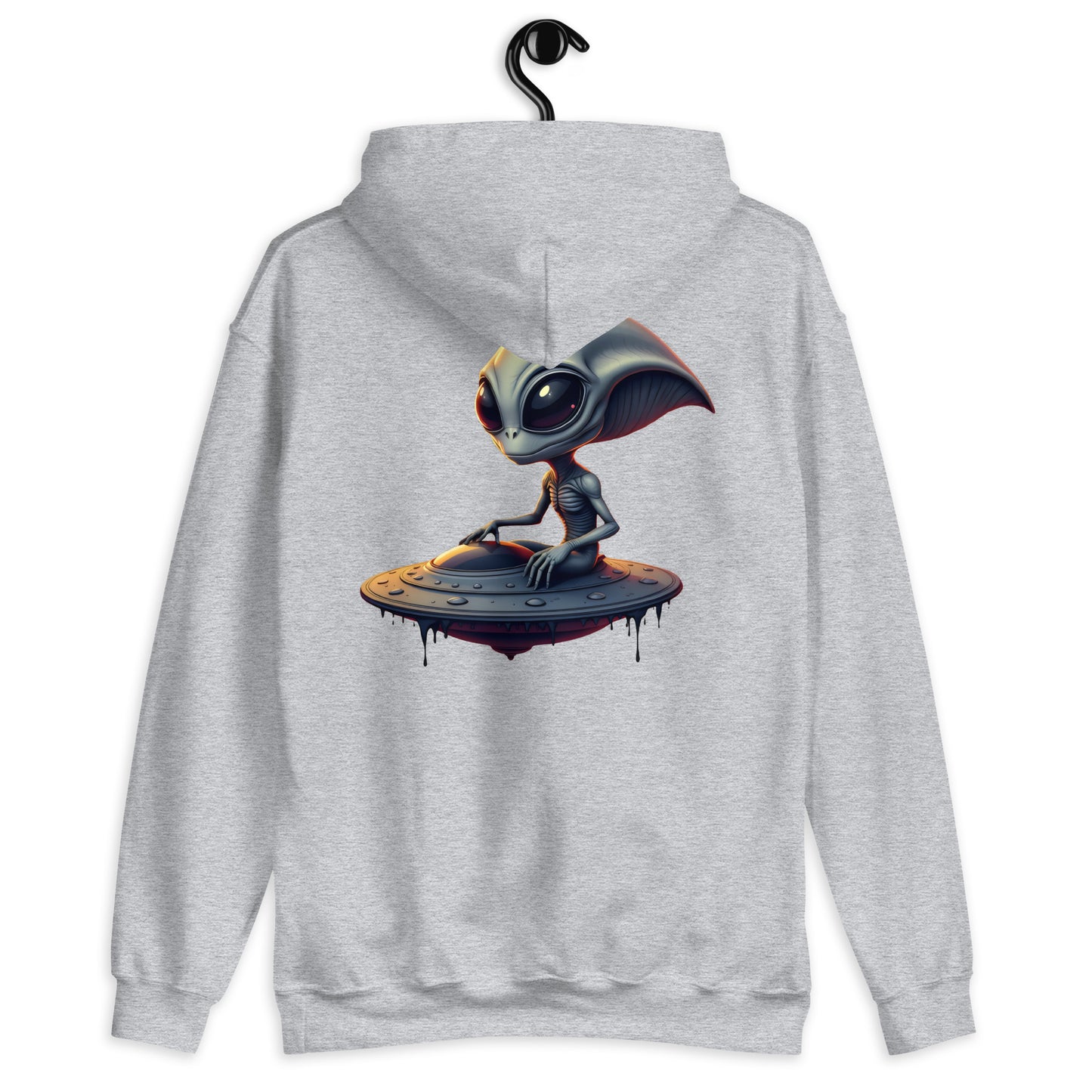 Unisex UFO alien armed eyes Hoodie