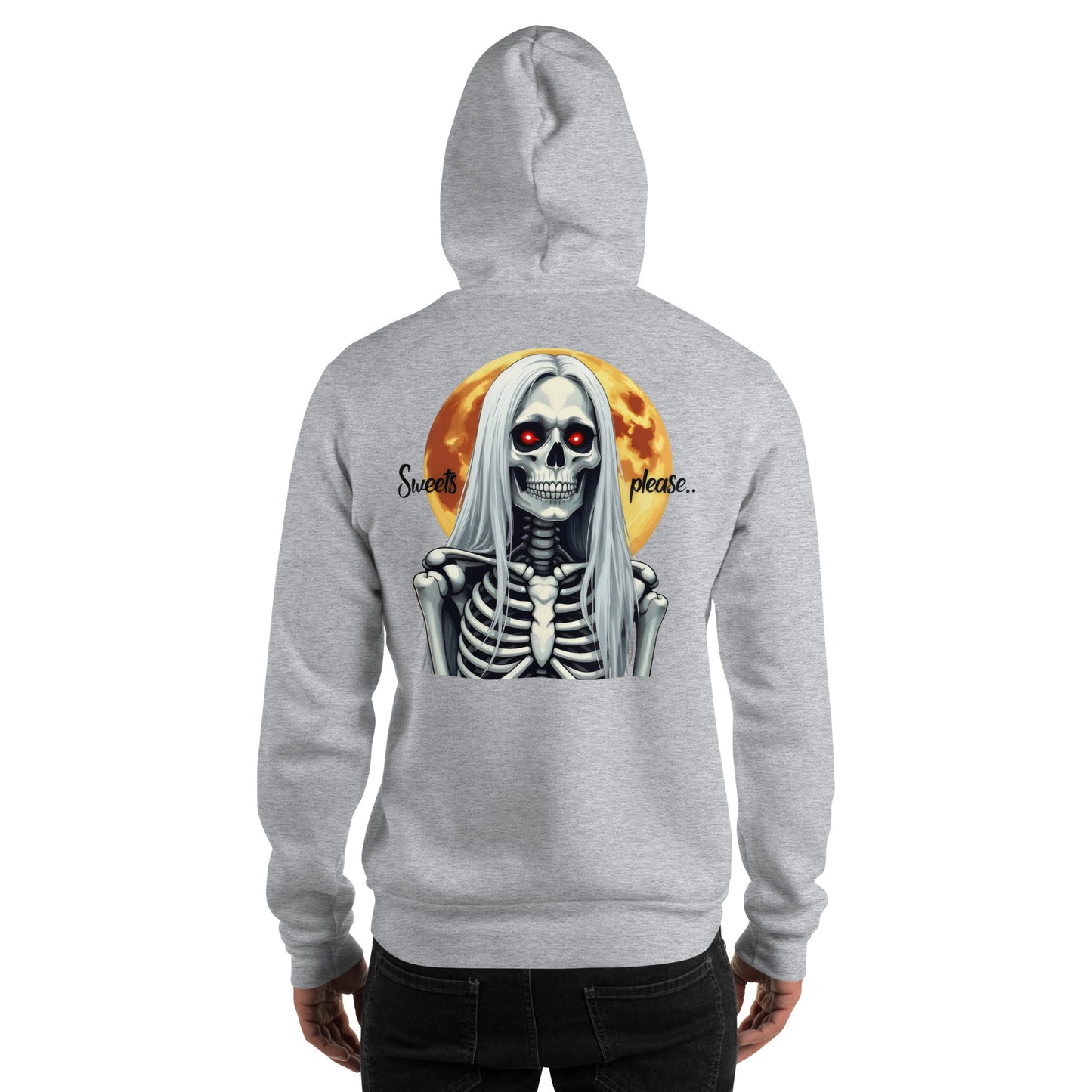 Unisex Sweets please Halloween Old Lady Hoodie