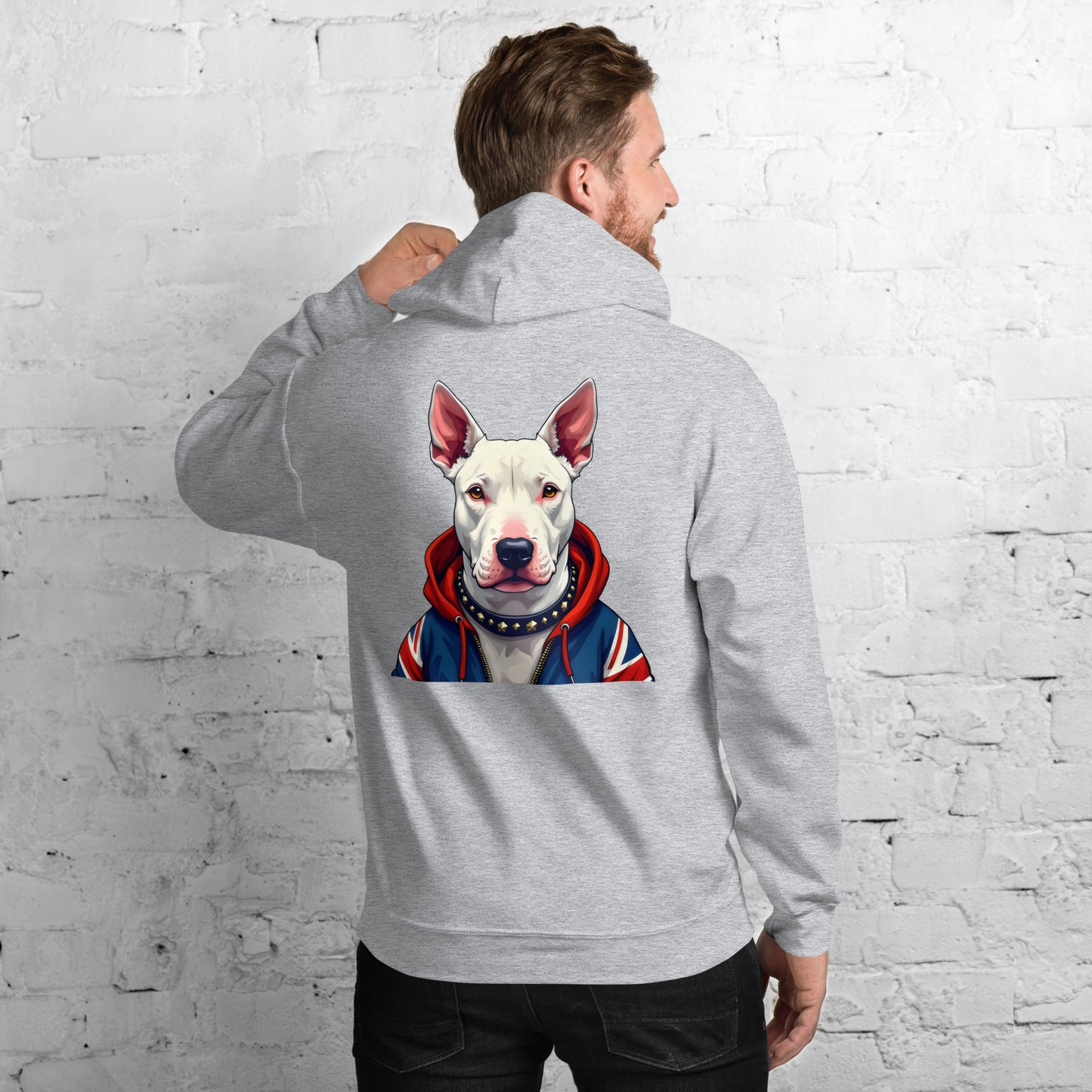 Unisex English white bull terrier Hoodie