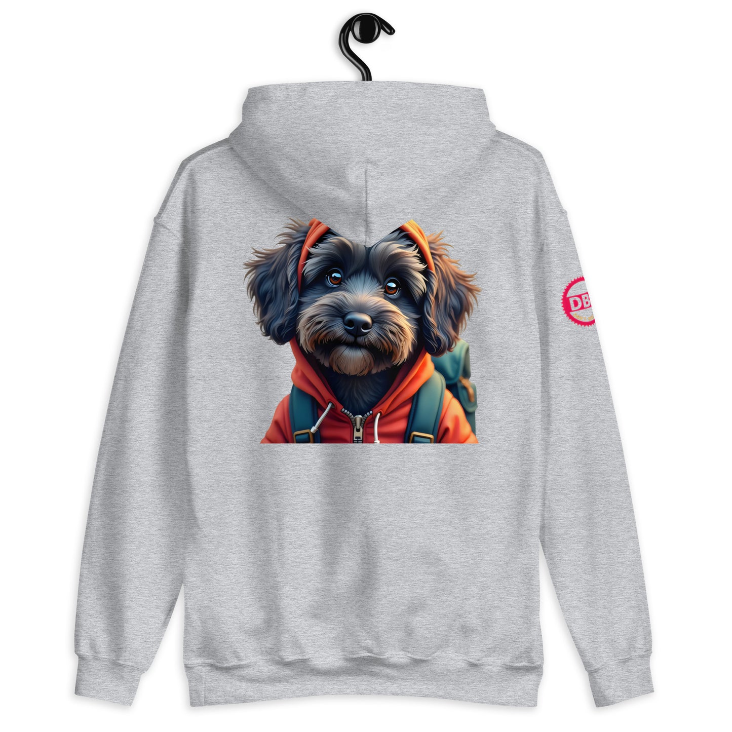dog ladies Lunar Cockapoo faded t-shirt Hoodie
