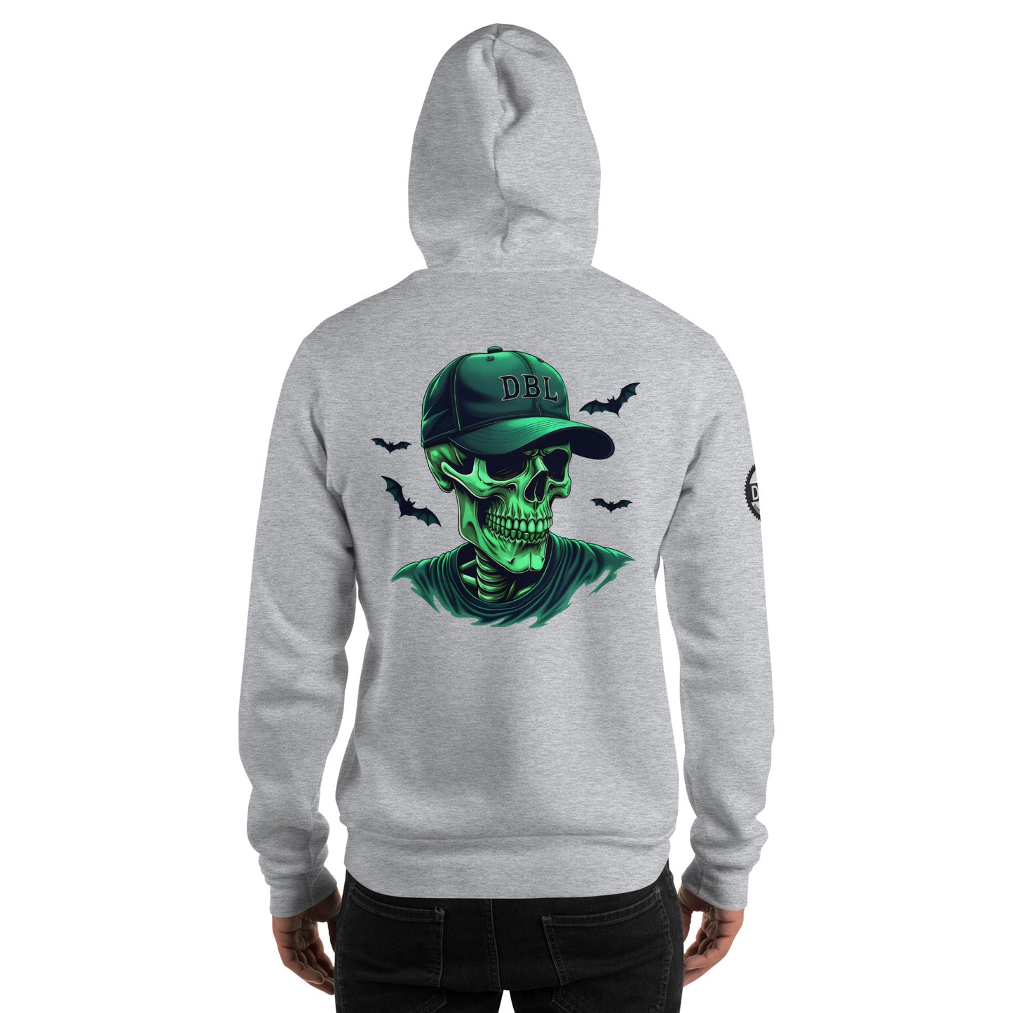 Unisex High definition luminous skull classic Hoodie