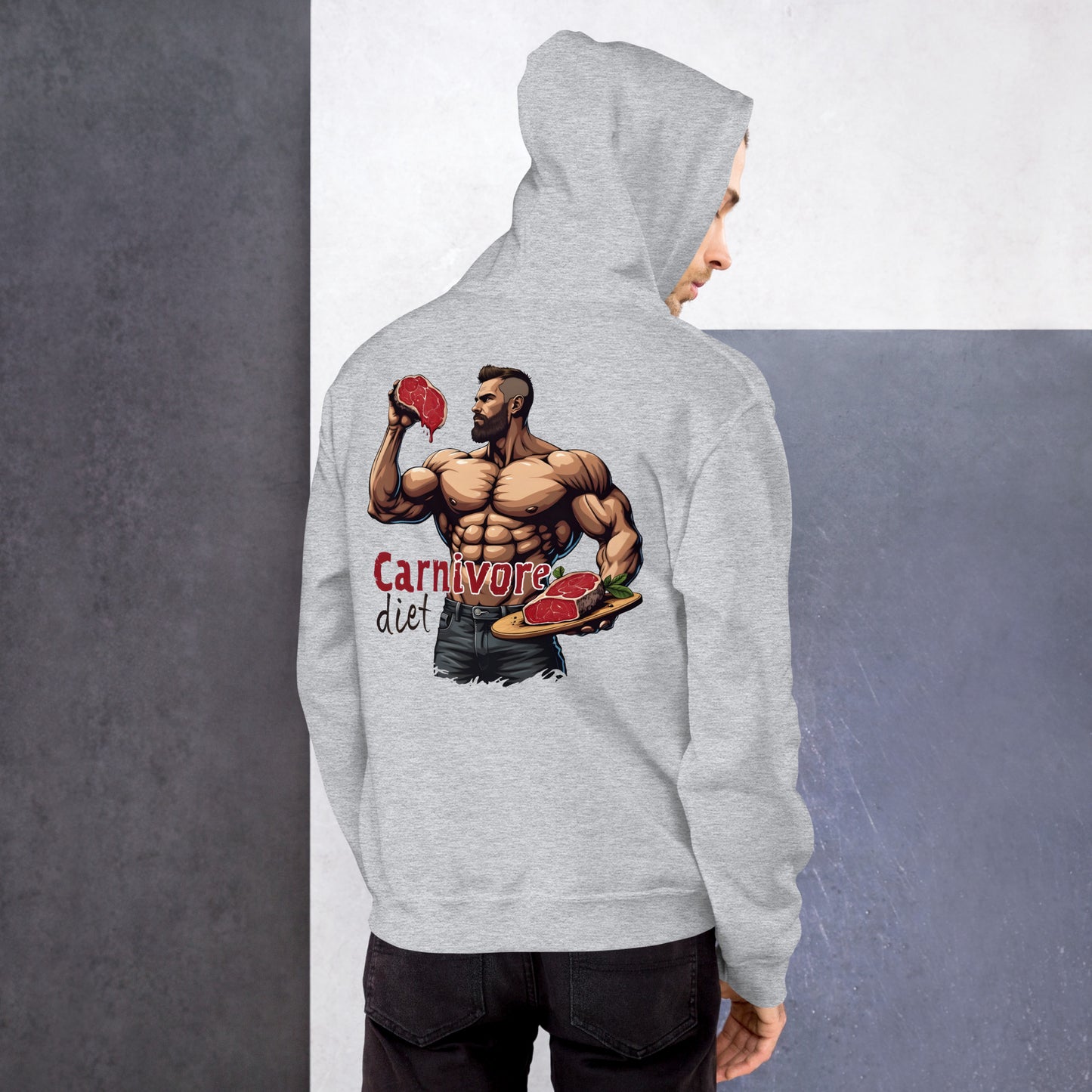 Men's carnivore diet Hoodie