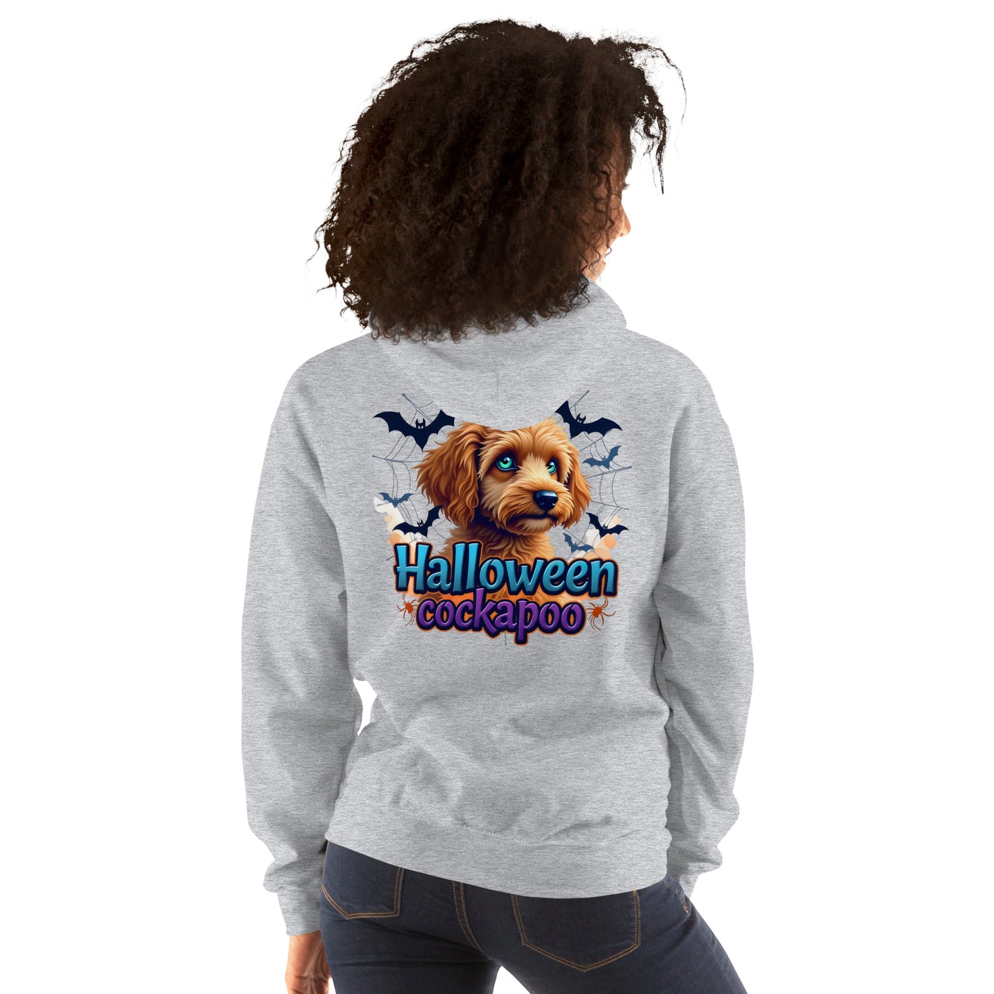 Unisex Halloween cockapoo blue eyed series 2 Hoodie