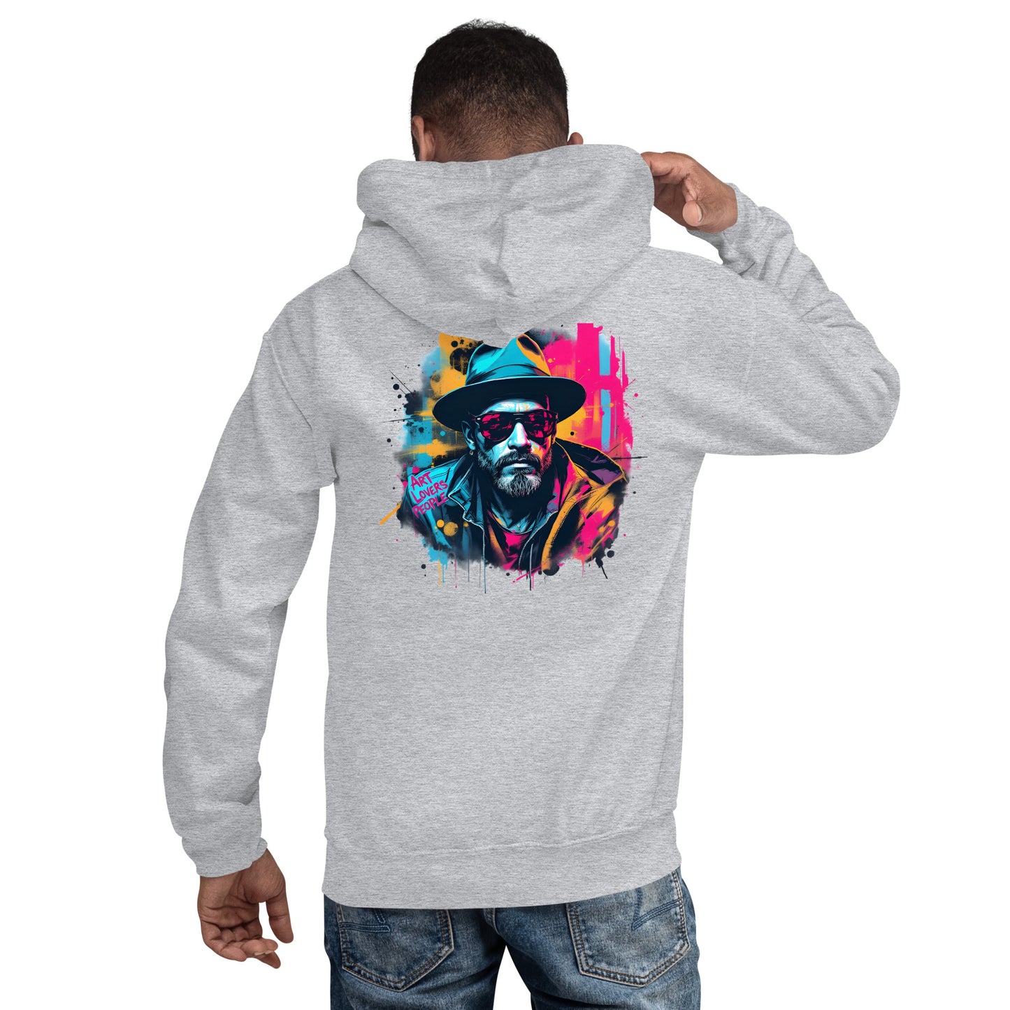 Unisex Twin print gravy Ai style art lover Hoodie