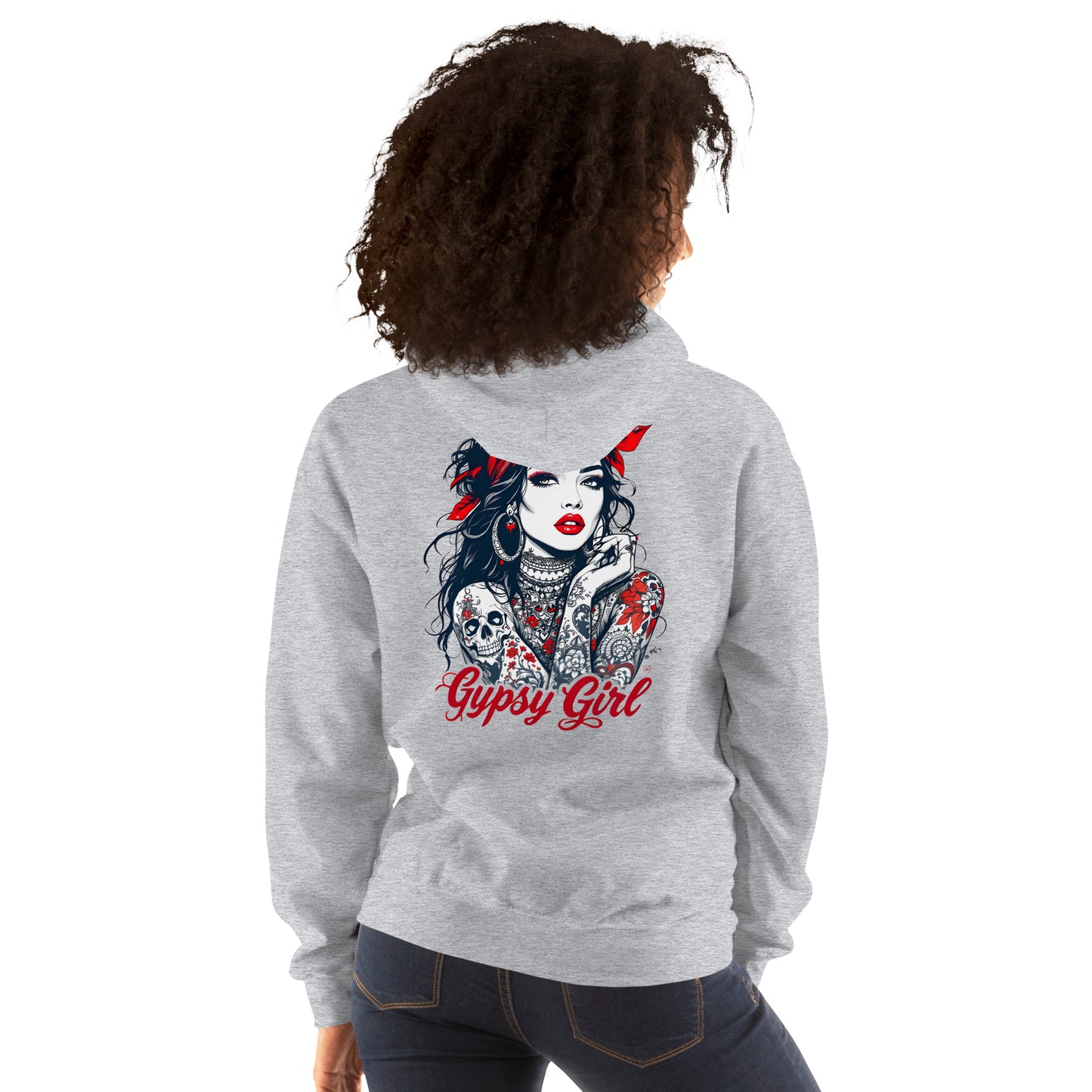 Unisex Gypsy girl illustration Hoodie