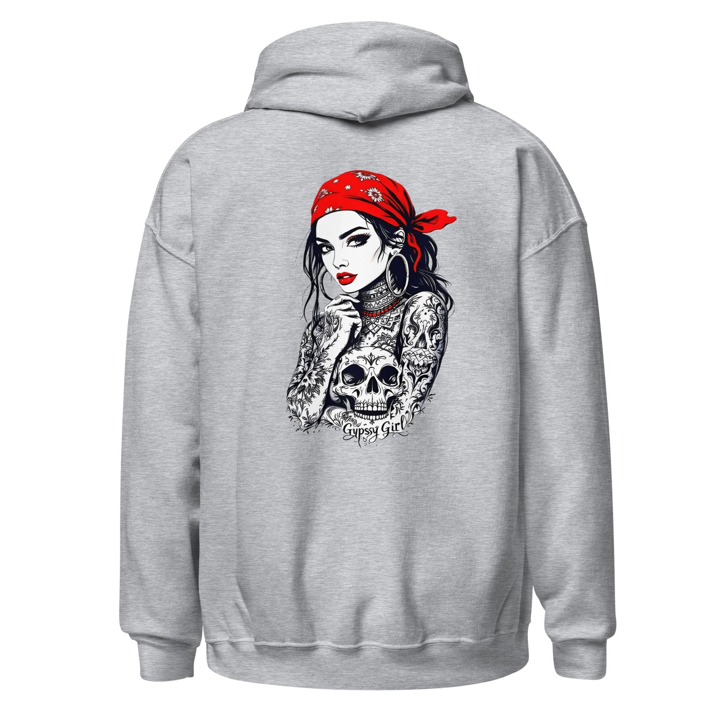 Unisex Skull sleeve tattoos Gypsy girl Hoodie