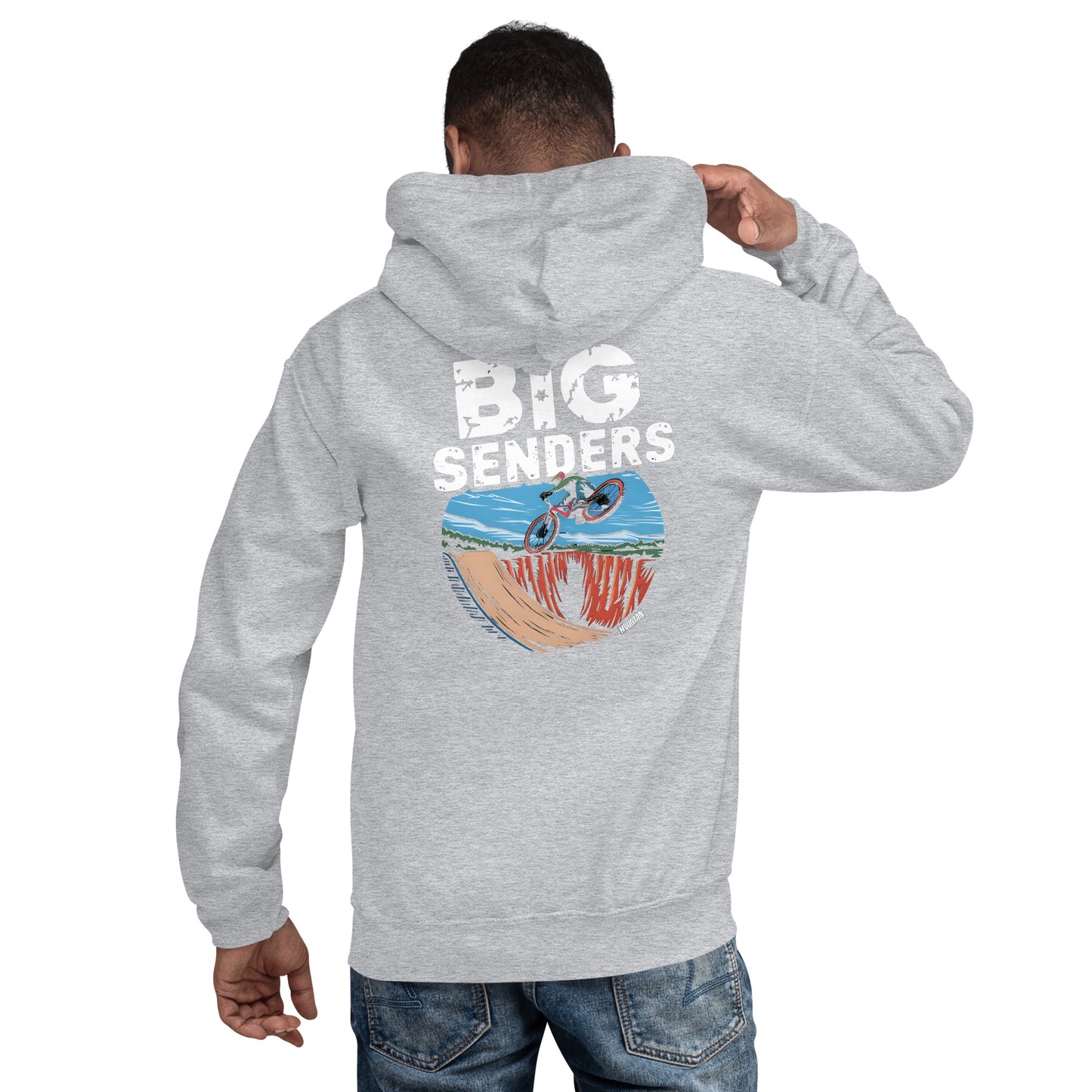 Unisex Big sender illustration bike-park Hoodie