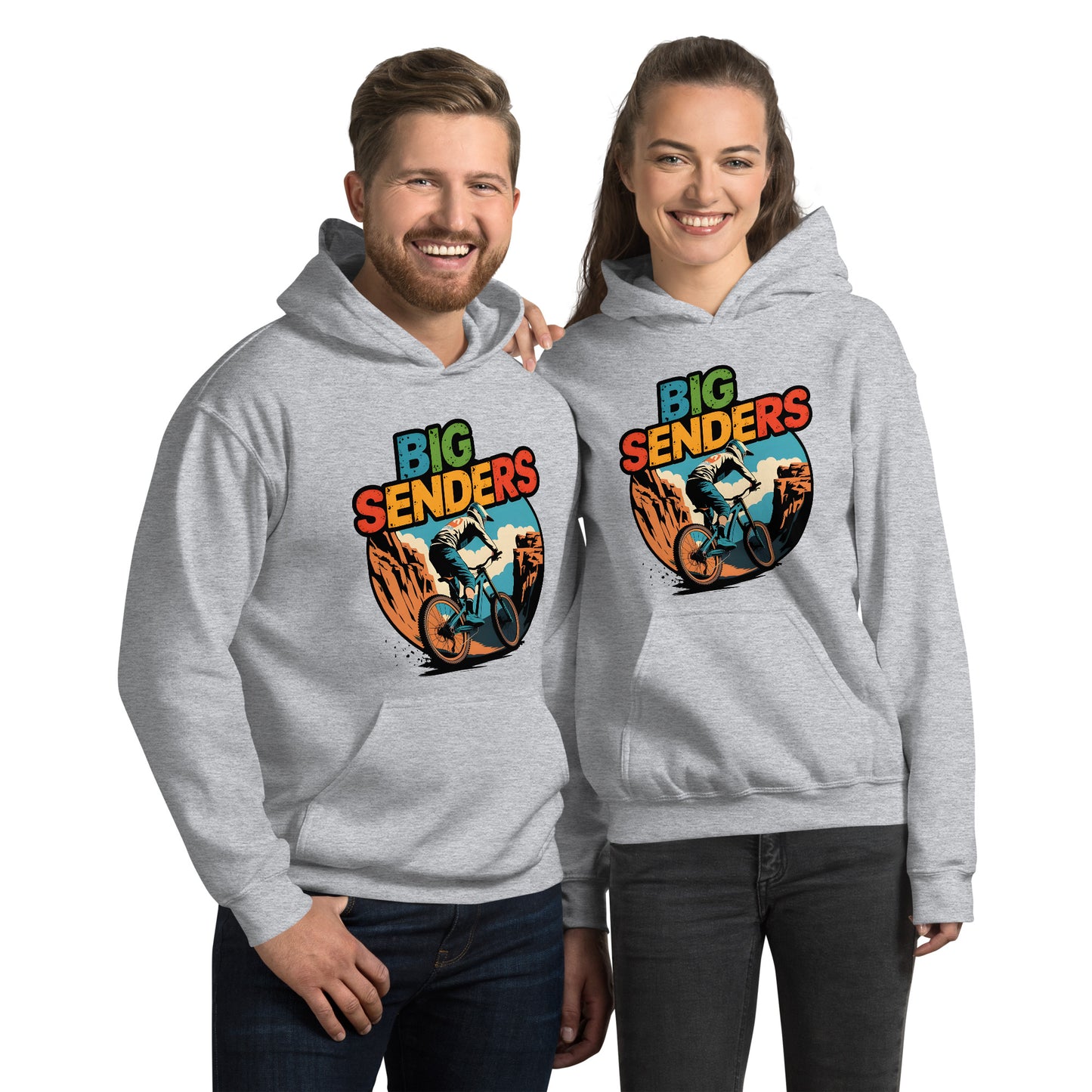 Unisex Box style E-bike riders Canyon Hoodie