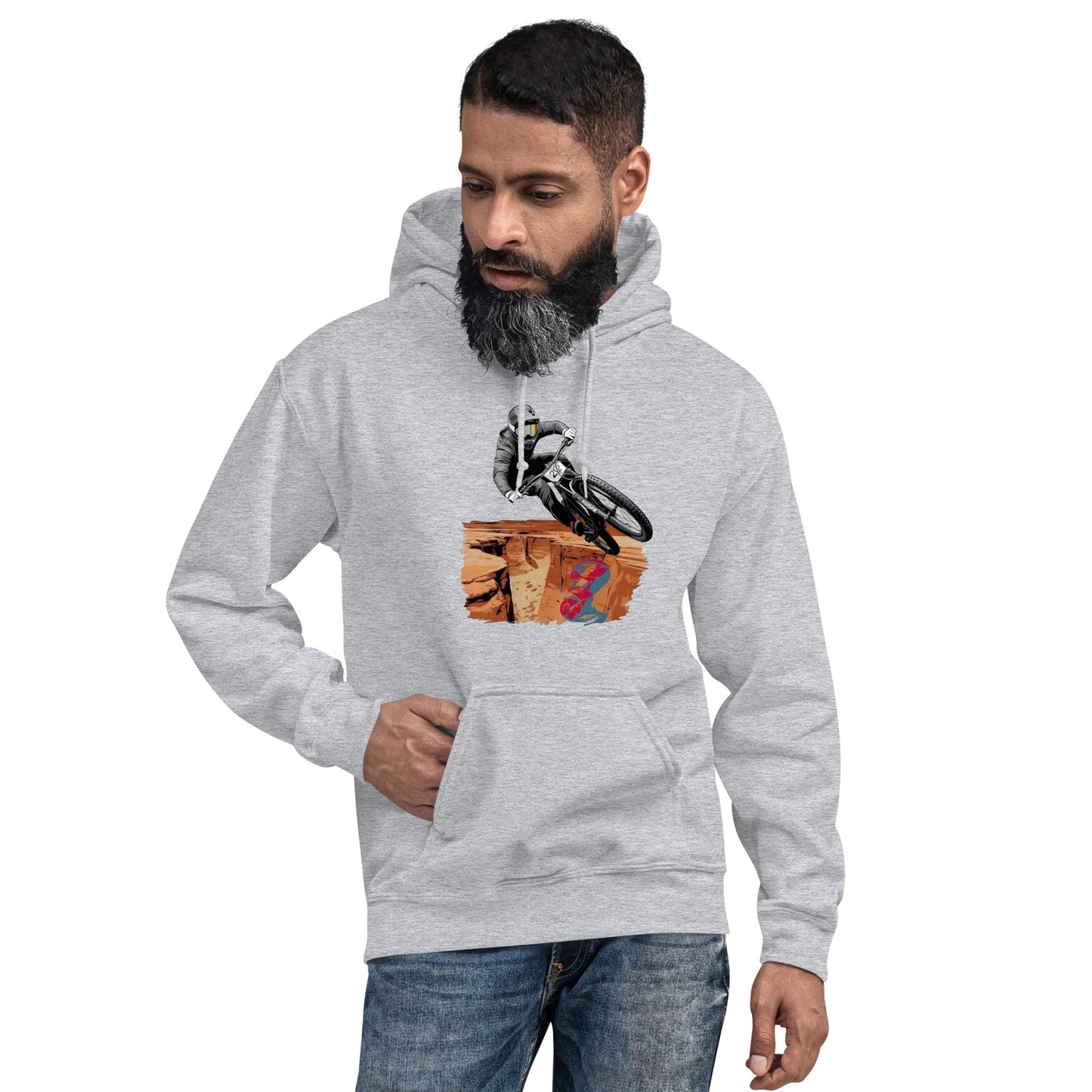 Unisex Twin print Big Canyon Sender Hoodie