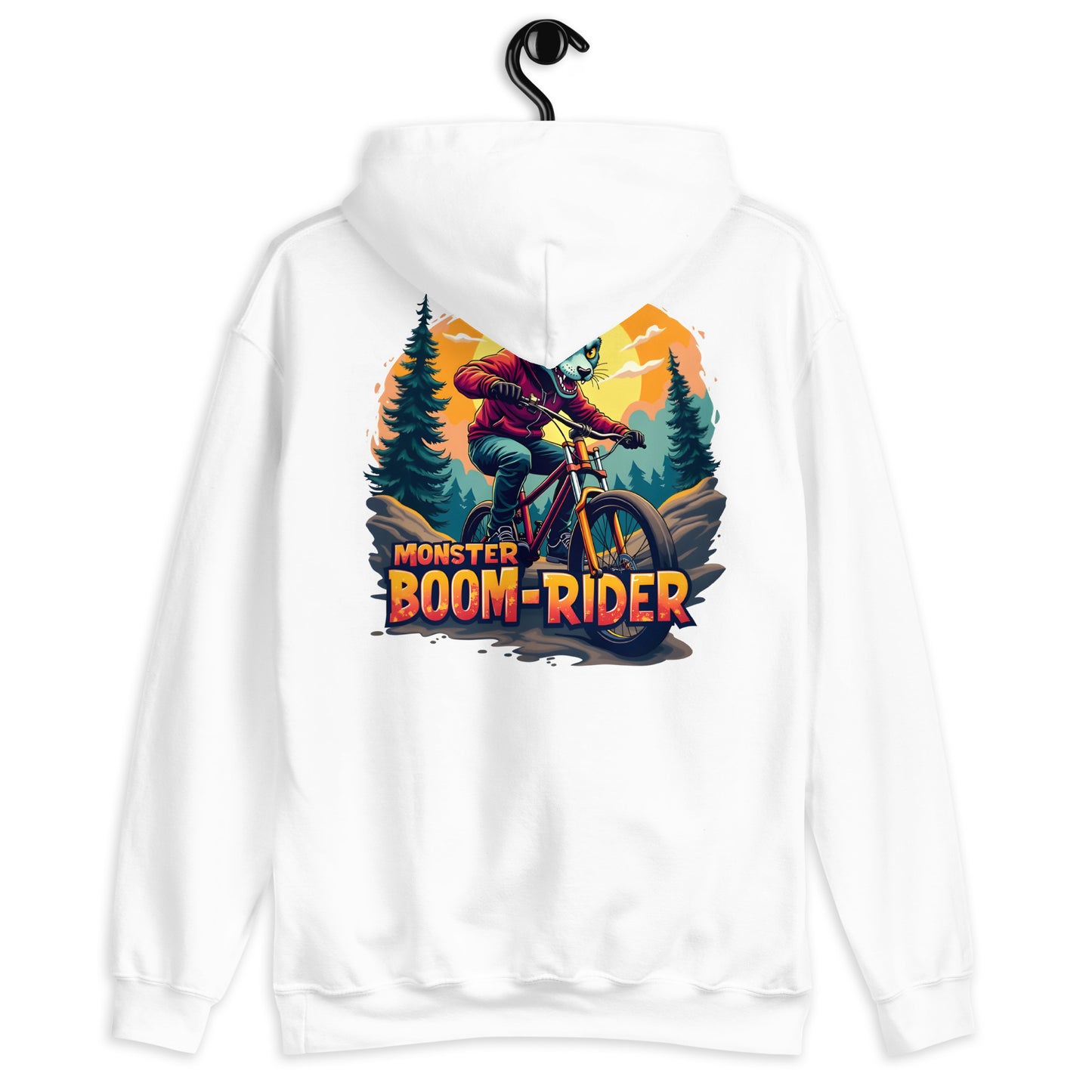 unisex monster boom rider classic hoodie