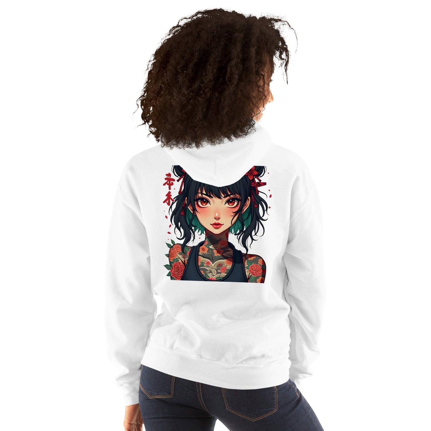 Unisex Japanese woman classic Hoodie