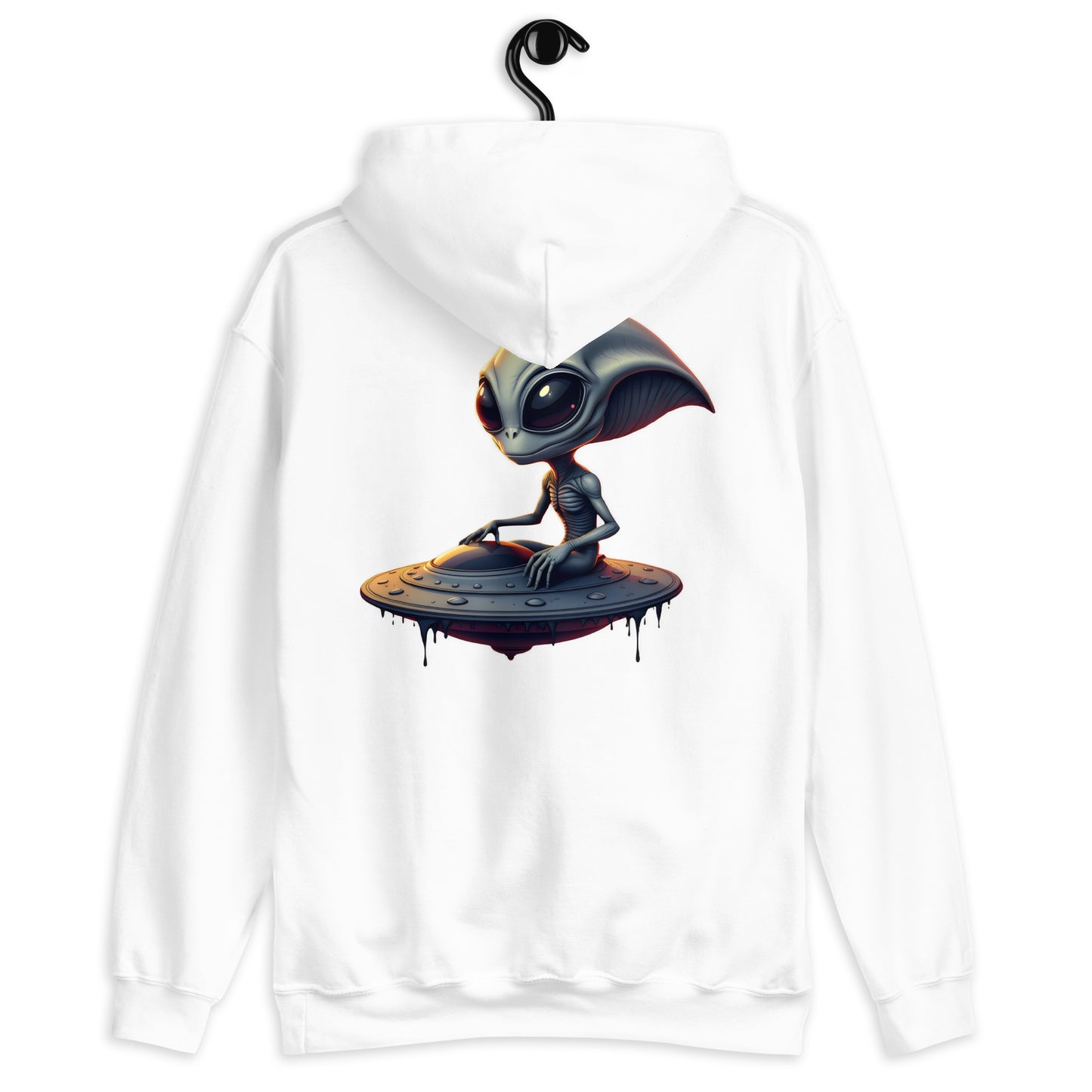 Unisex UFO alien armed eyes Hoodie