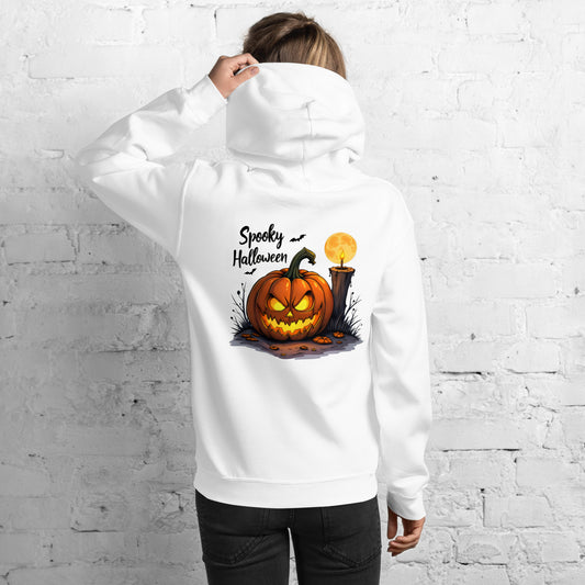 Unisex Halloween candle Lit pumpkin Hoodie