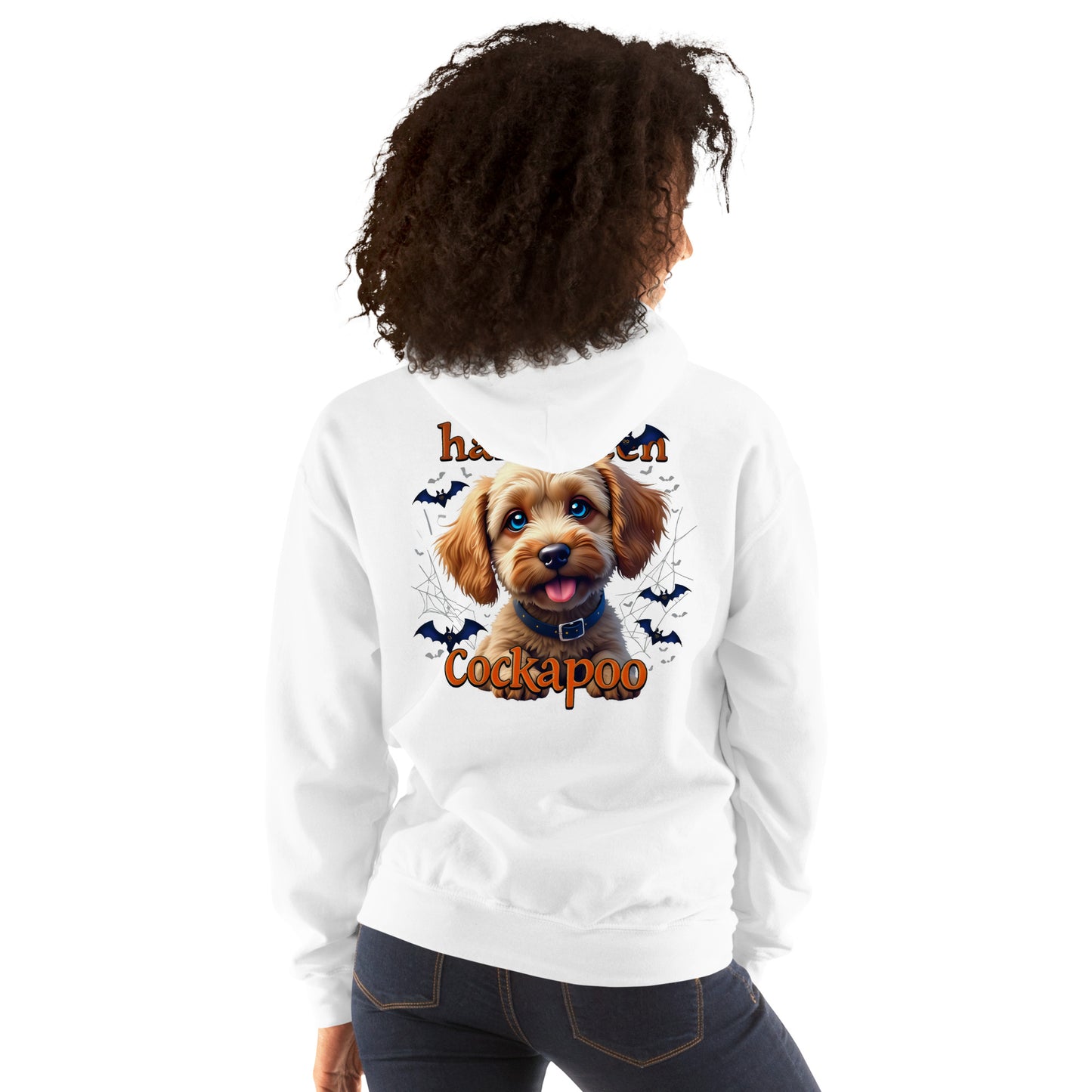 Unisex Halloween Blonde French bulldog Hoodie