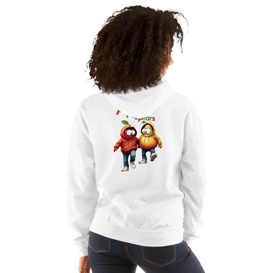 Unisex Apples and pears twin print Hoodie