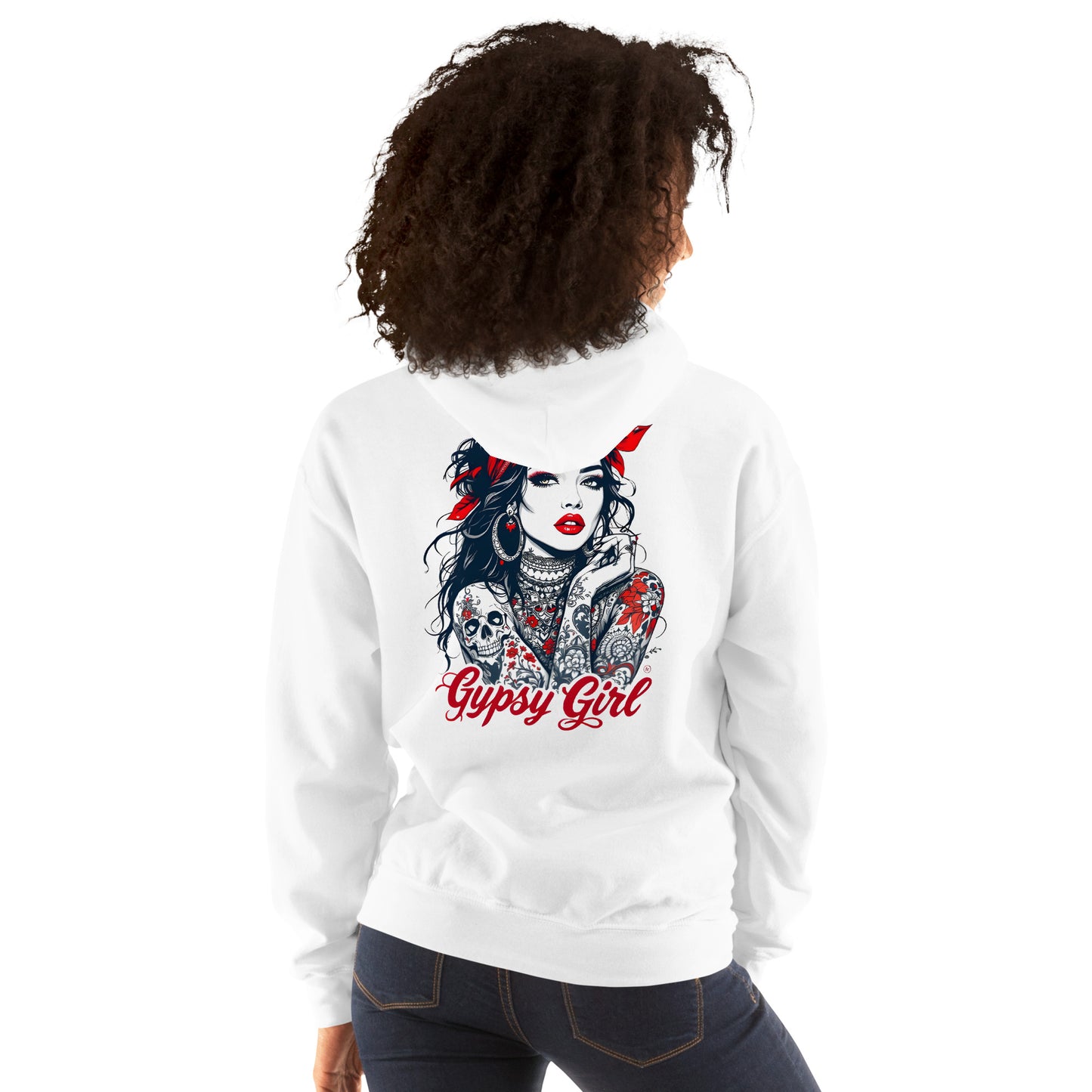 Unisex Gypsy girl illustration Hoodie