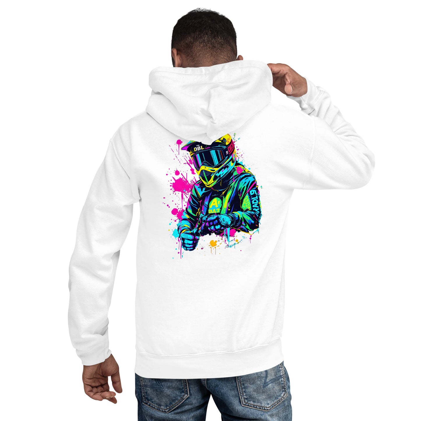 Unisex Psychedelic bike art series-2 Hoodie