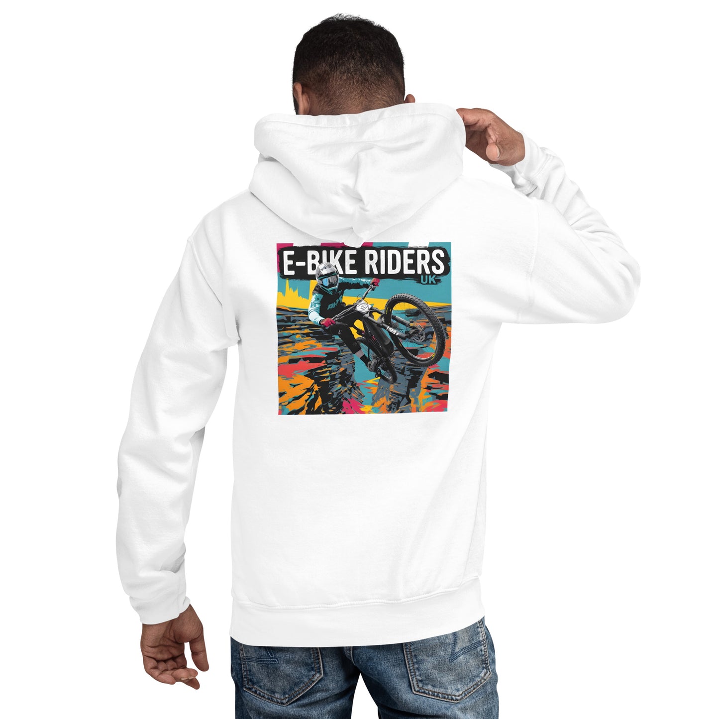 Unisex Box style E-bike riders Canyon Hoodie