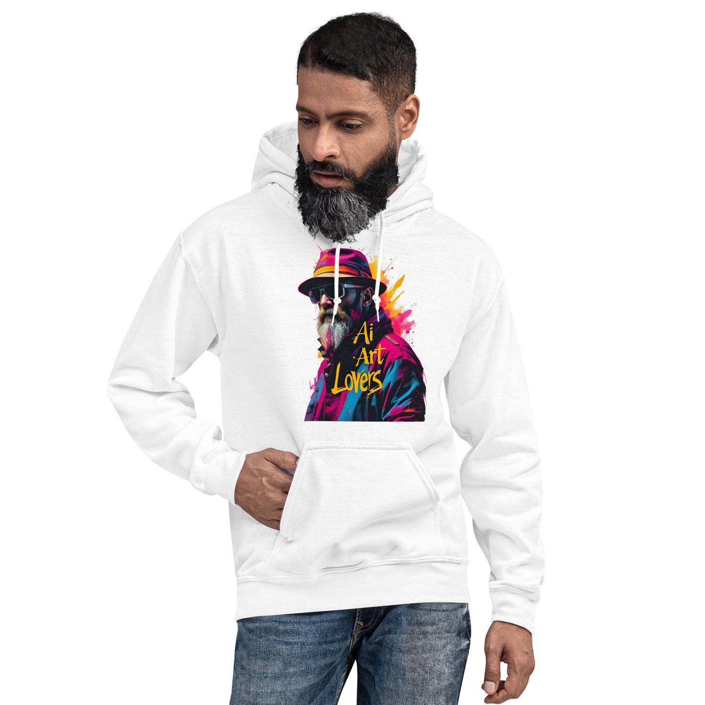Unisex Twin print gravy Ai style art lover Hoodie