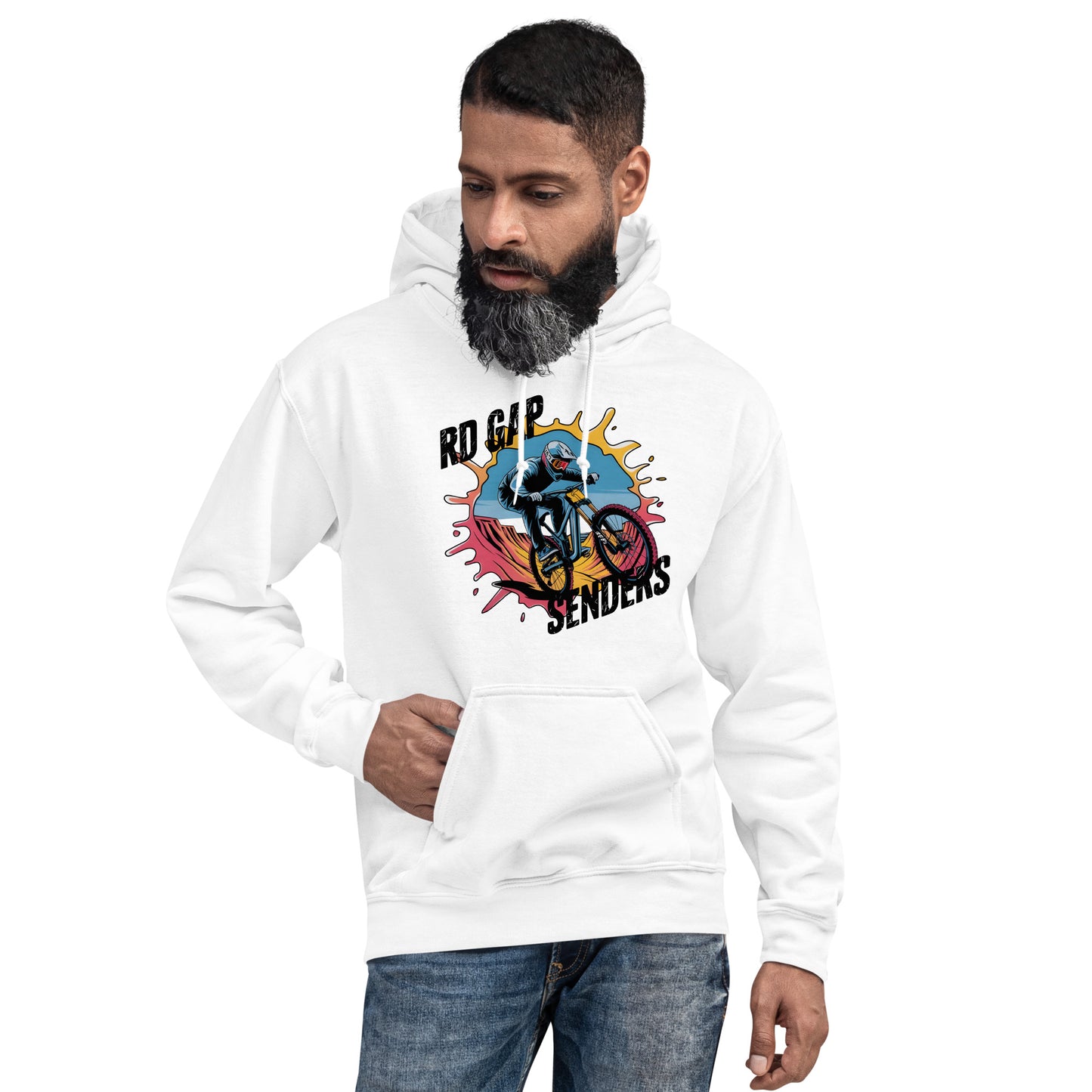 Unisex Twin print Skull rd gap sender Hoodie