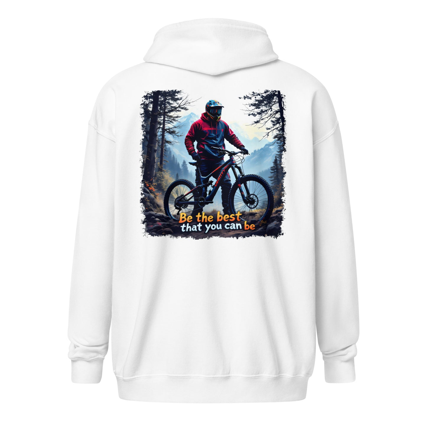 Unisex Adventure biker heavy blend zip hoodie