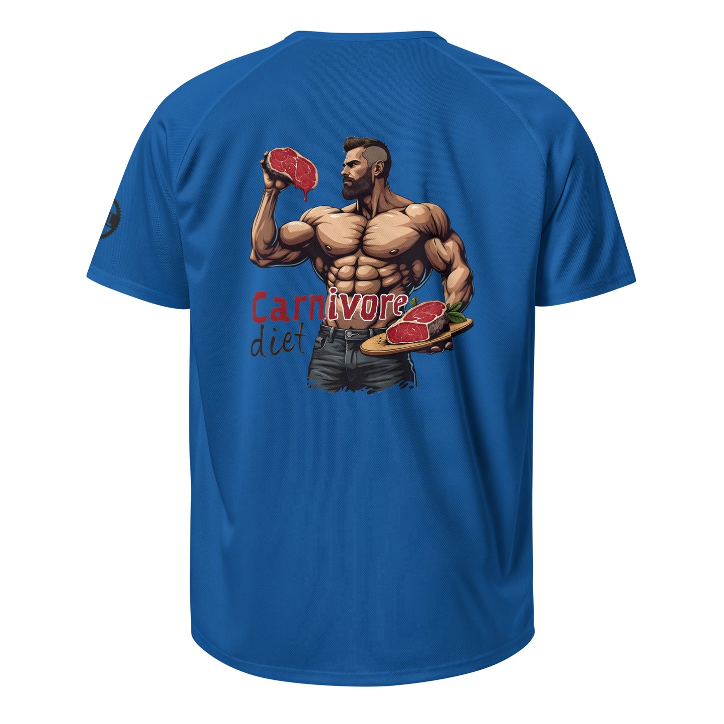 Men's double print carnivore diet classic tee sports jersey